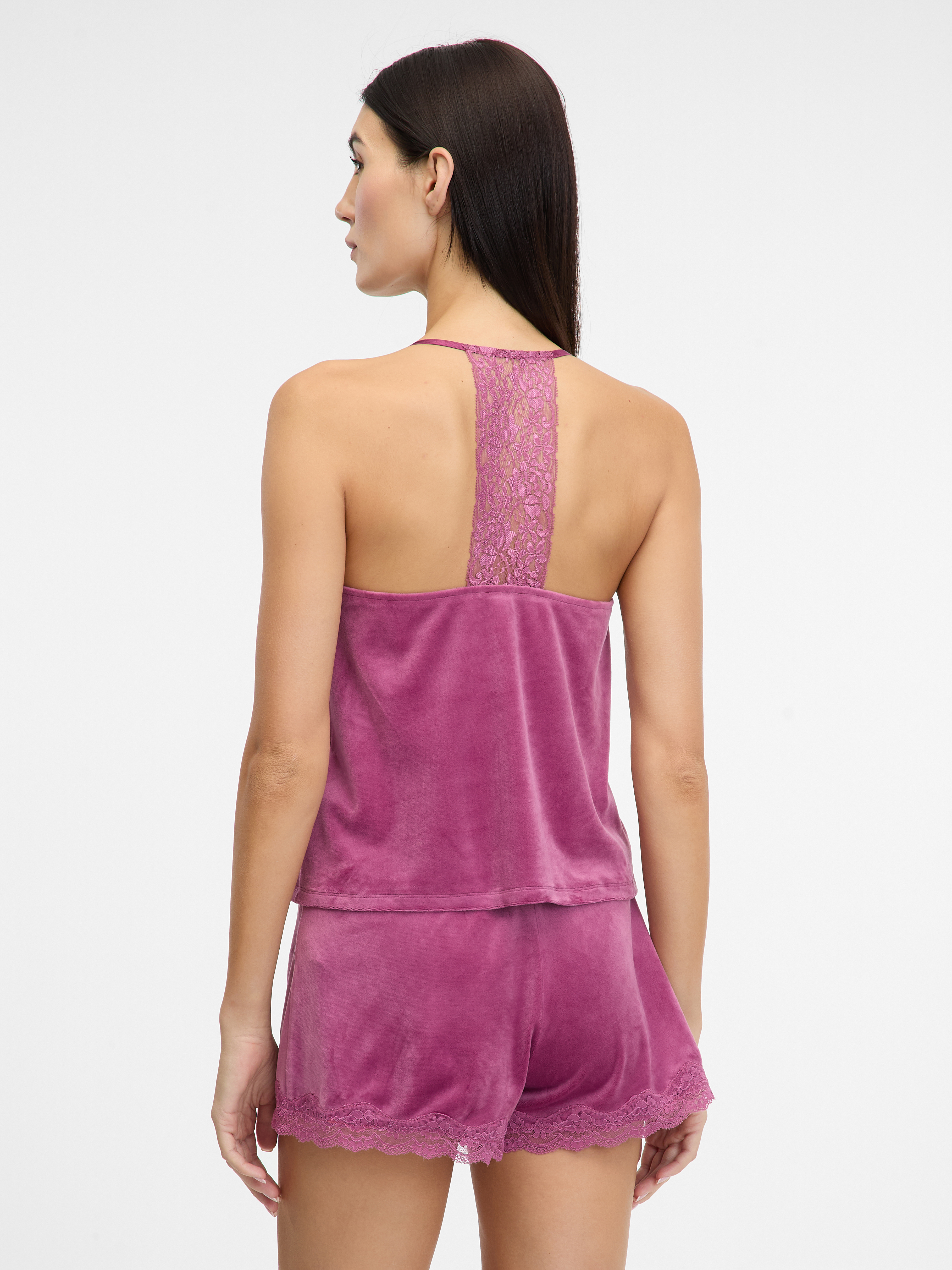 Pink women&#039;s suede pajama top ORSAY - Women&#039;s