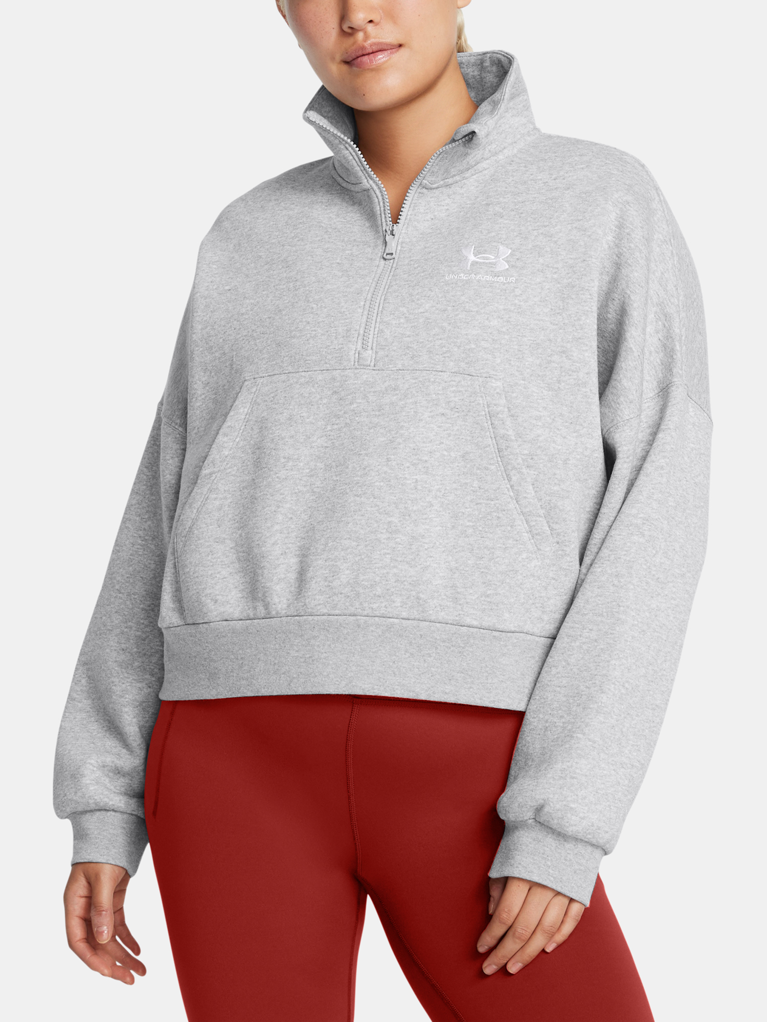 Womens sweatshirt Under Armour UA Icon Fleece OS HZ - Womens