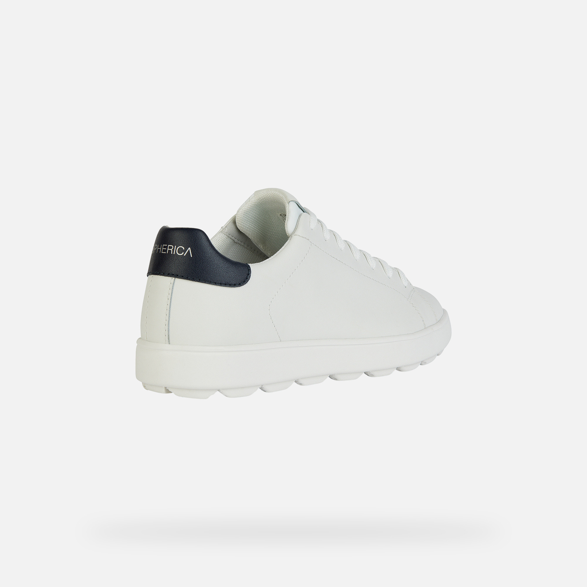 White men's sneakers Geox Spherica ECUB-1 - Men