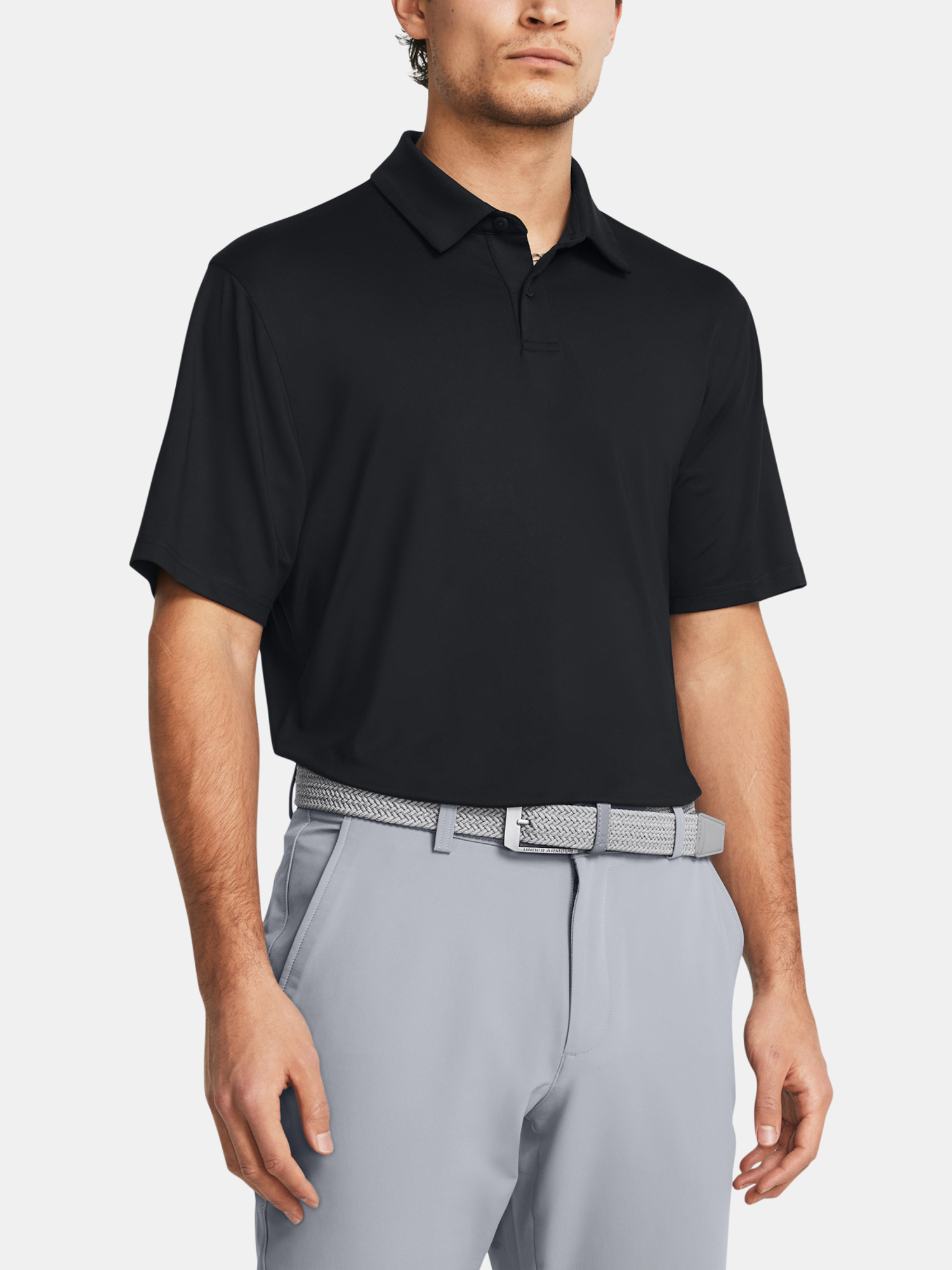 Mens T-shirt Under Armour UA T2G Polo LB-BLK - Mens