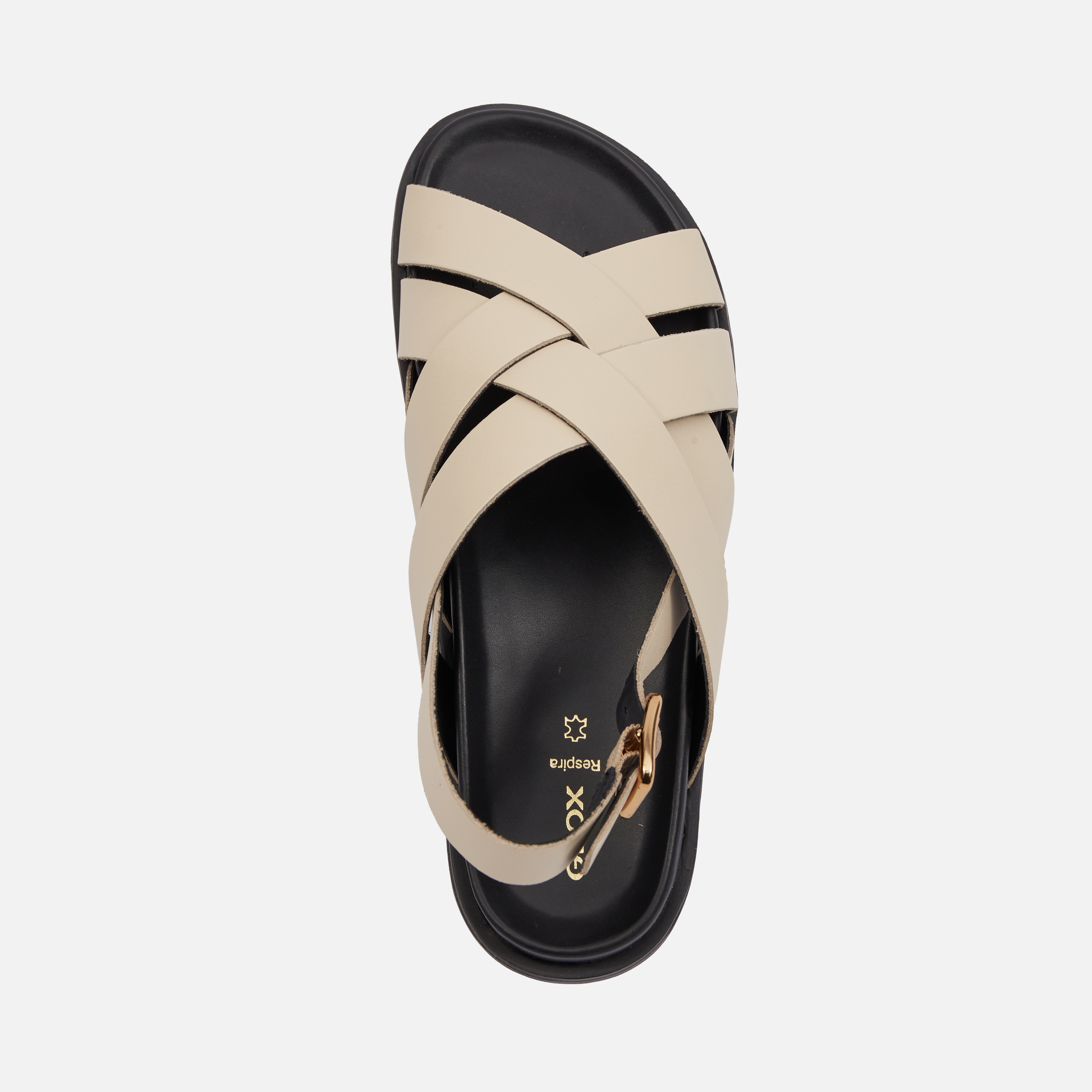 Cream women's sandals Geox Adelash - Women's