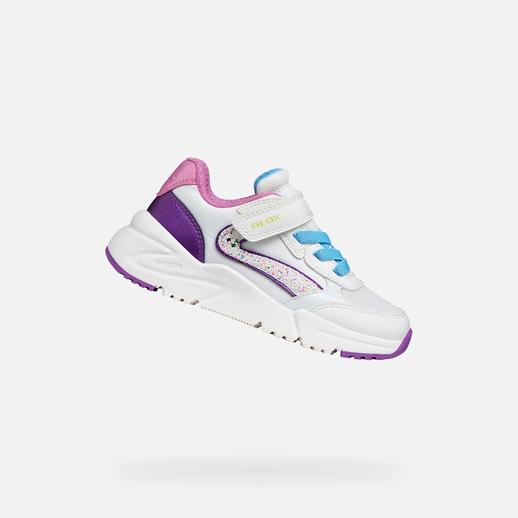 White Girls Sneakers Geox Loftus - Girls