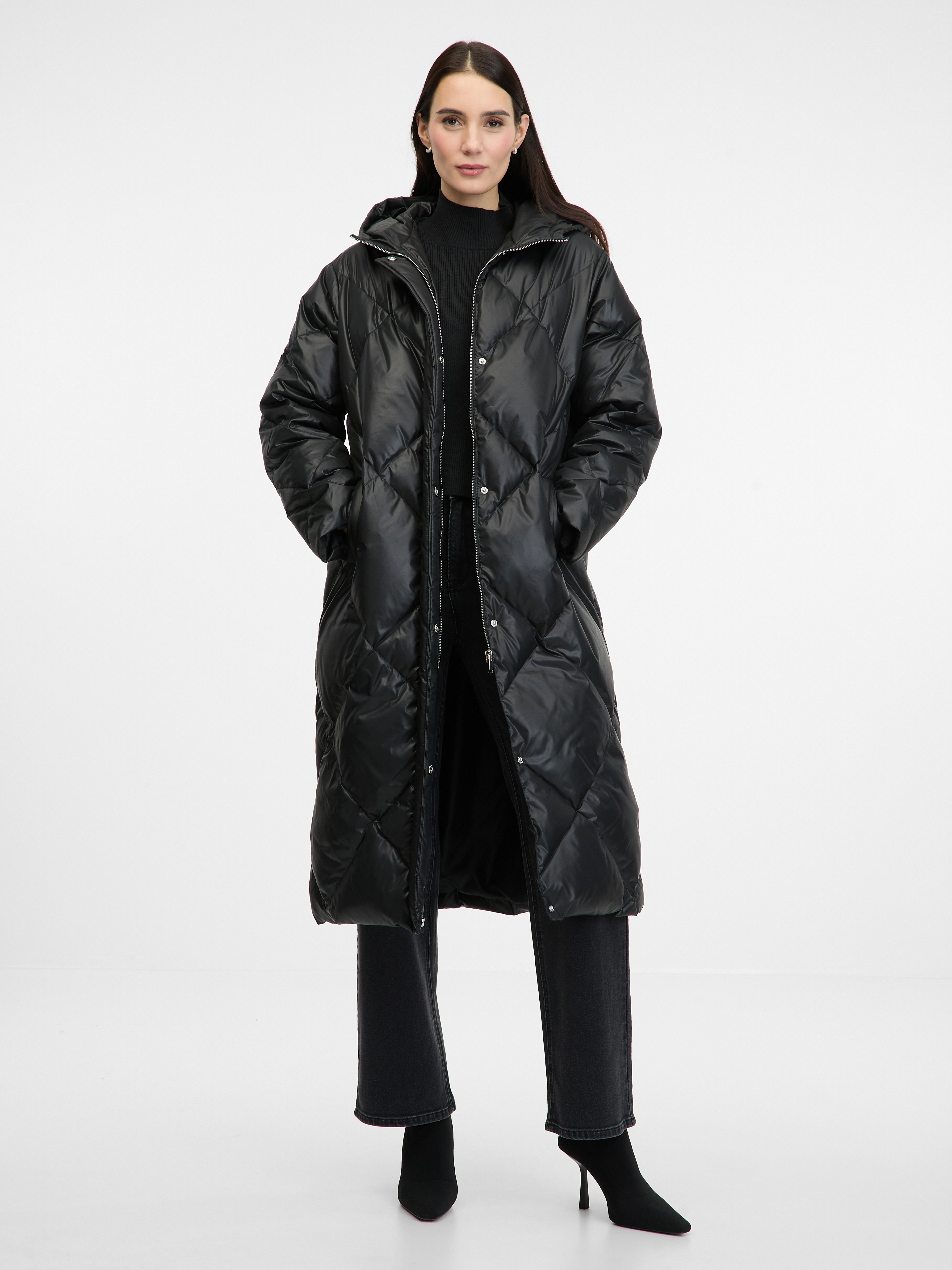 Black women&#039;s quilted down jacket ORSAY - Women&#039;s