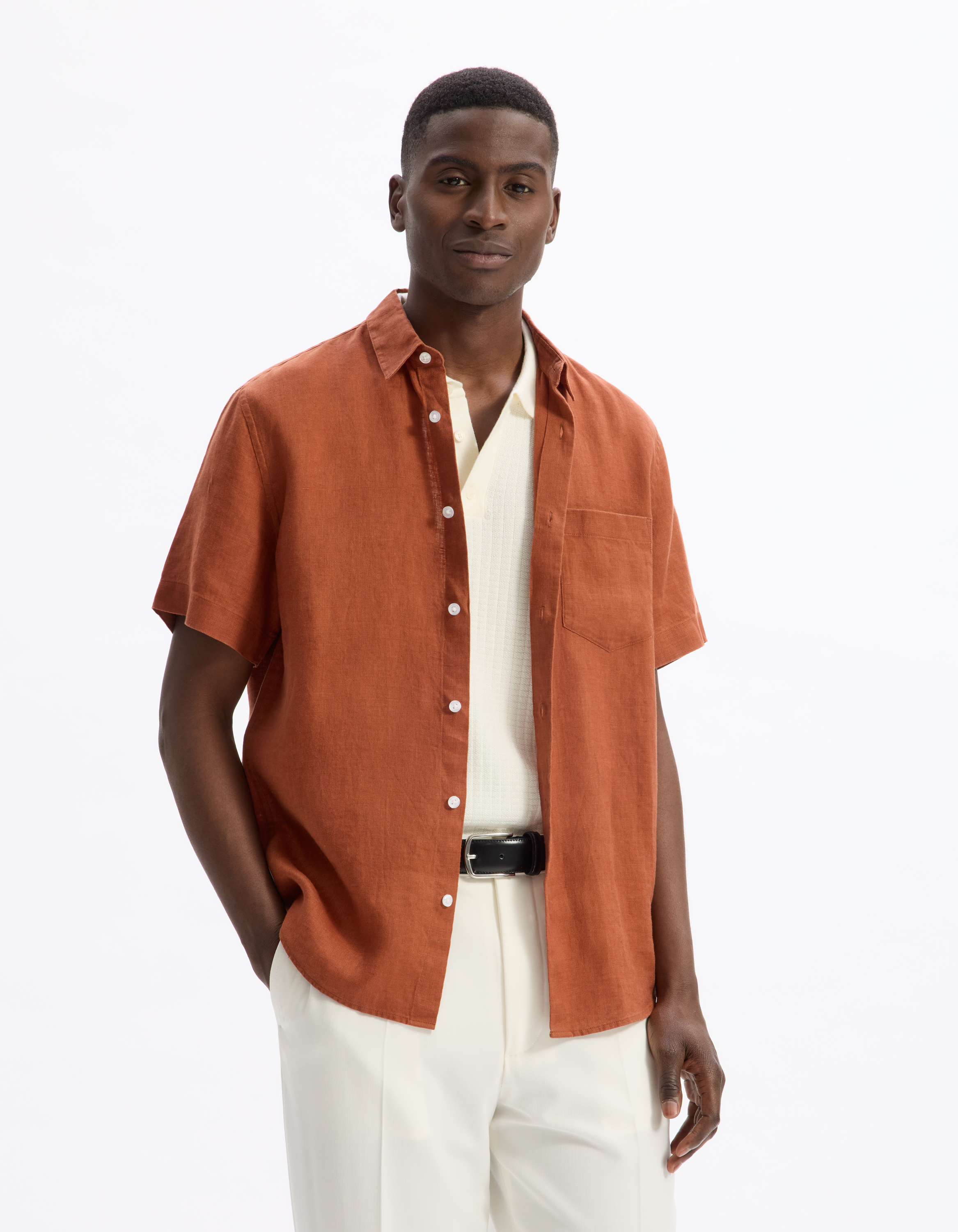 Celio Linen Shirt Damarlin - Men's