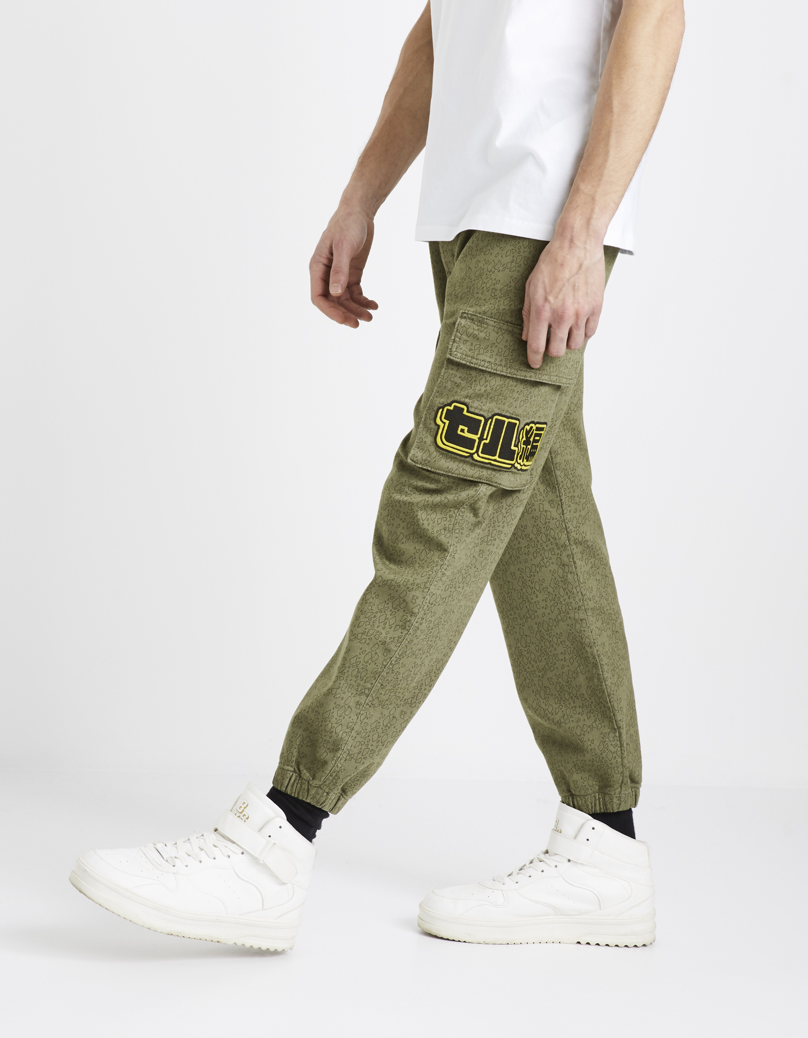 Pantaloni casual pentru barbati Celio - verde