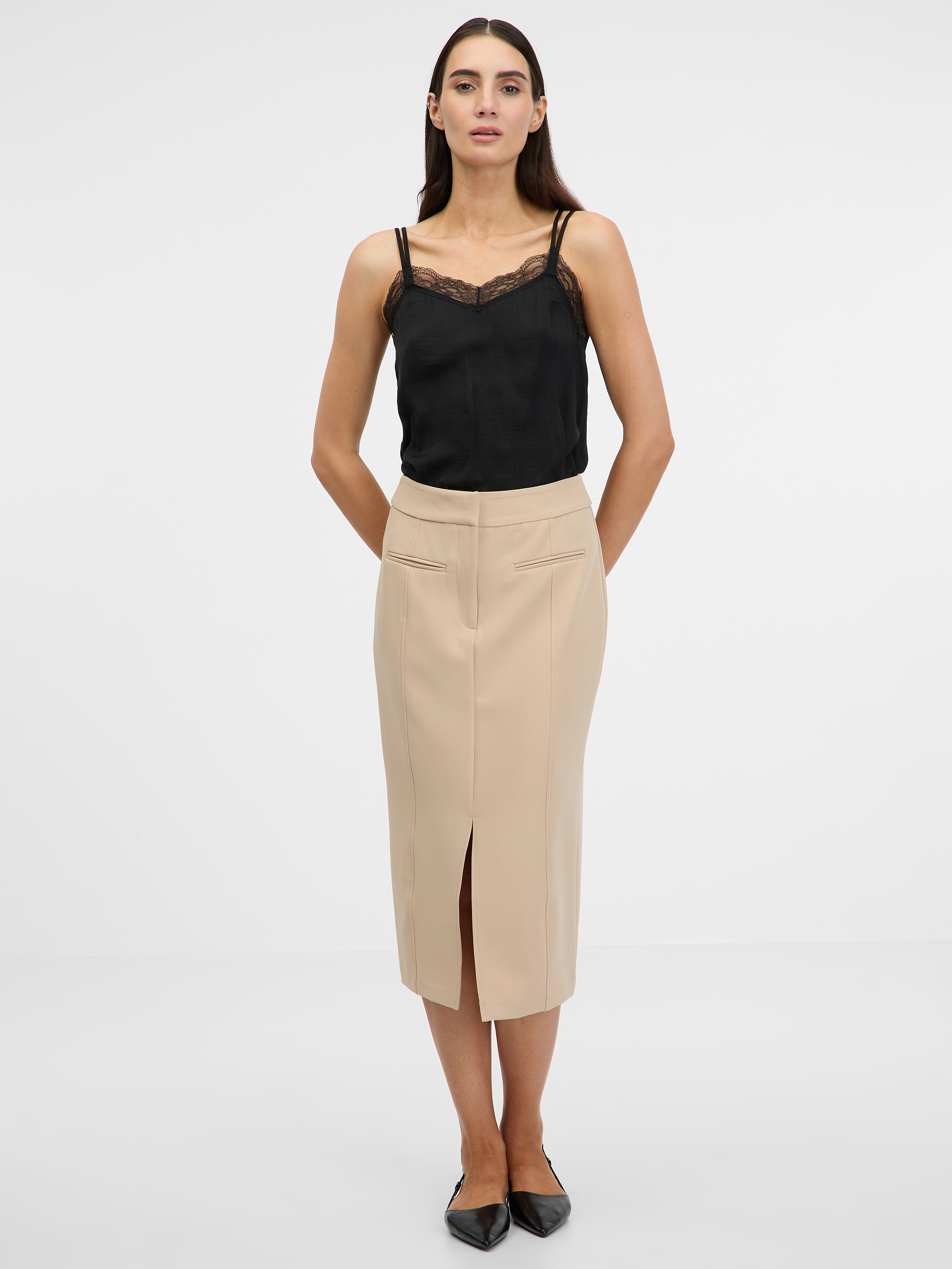 Orsay Light brown women&#039;s skirt - Women&#039;s