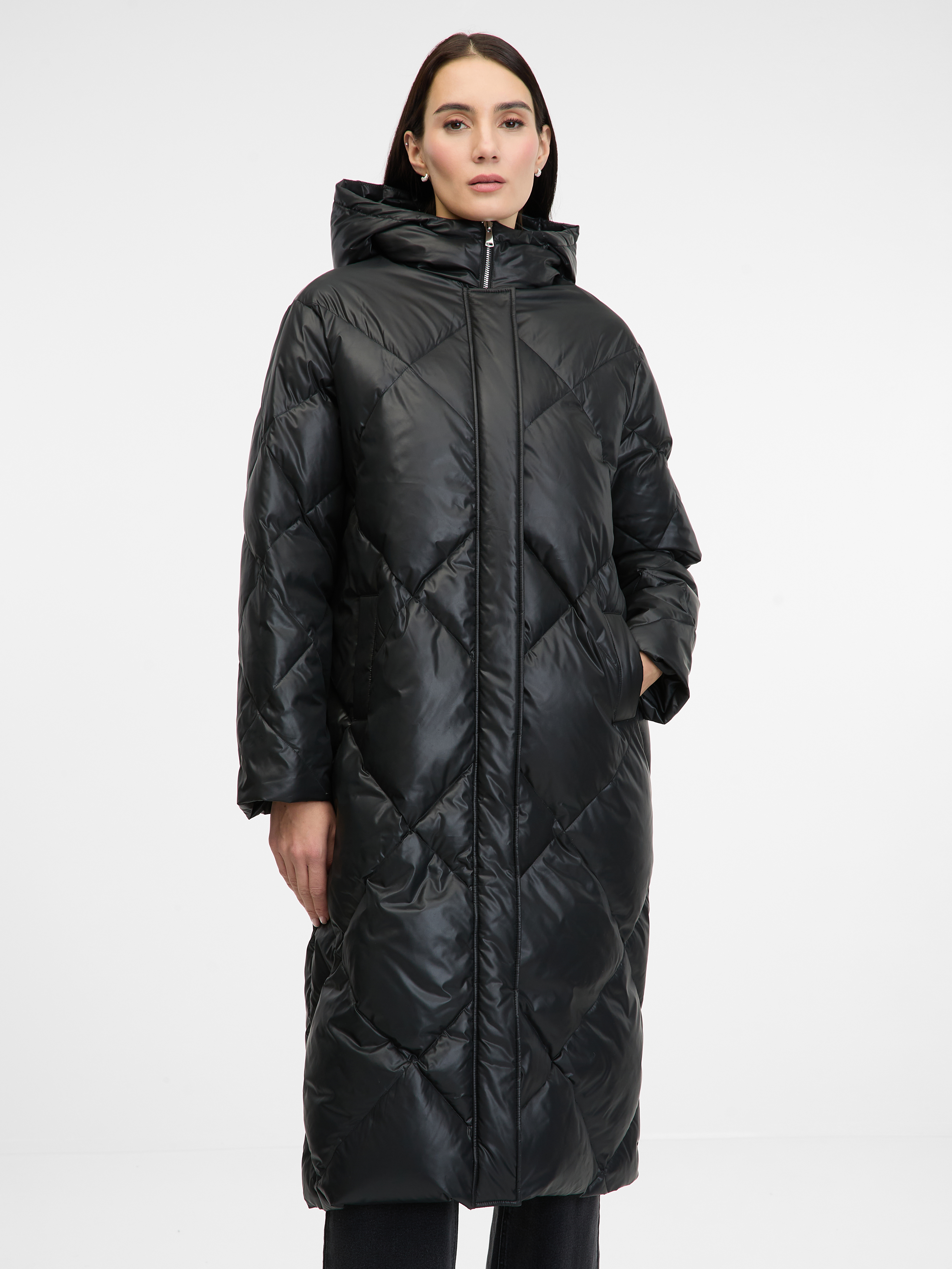 Black women&#039;s quilted down jacket ORSAY - Women&#039;s