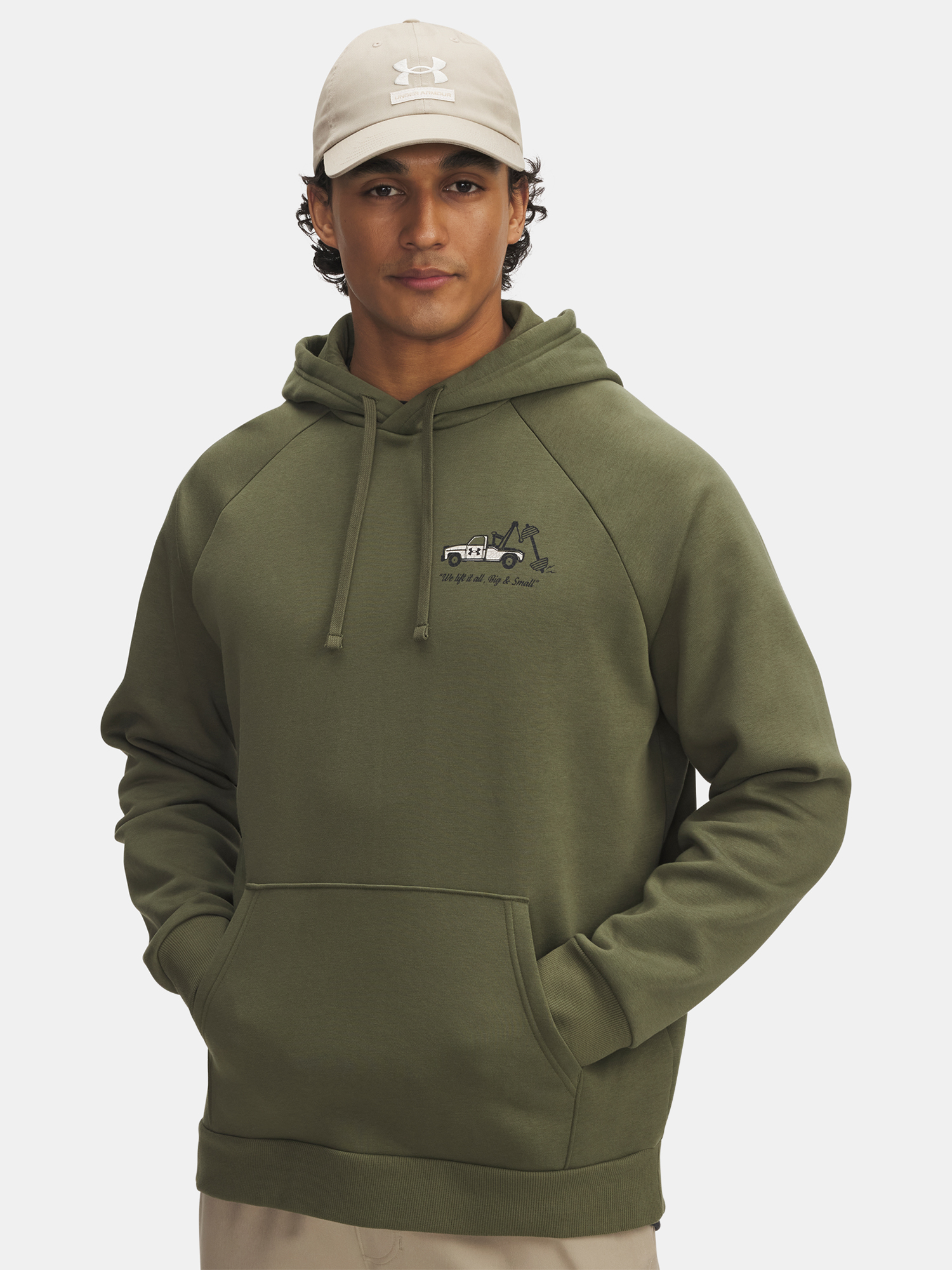 Men&#039;s sweatshirt Under Armour UA Rival Fleece HBR Logo HD-GRN - Men&#039;s