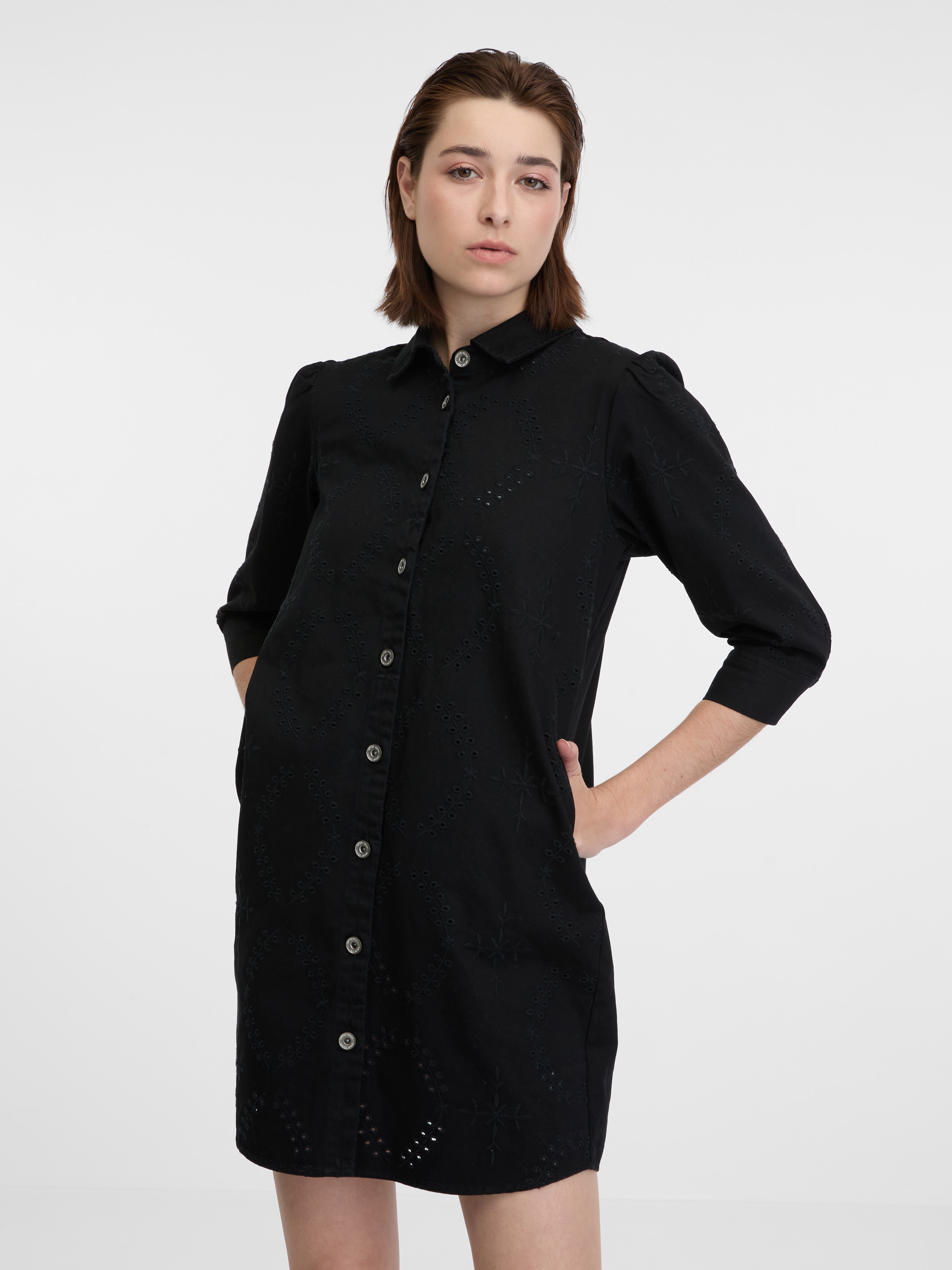 Orsay Black Denim Dress - Women Na razprodaji-orsay 1