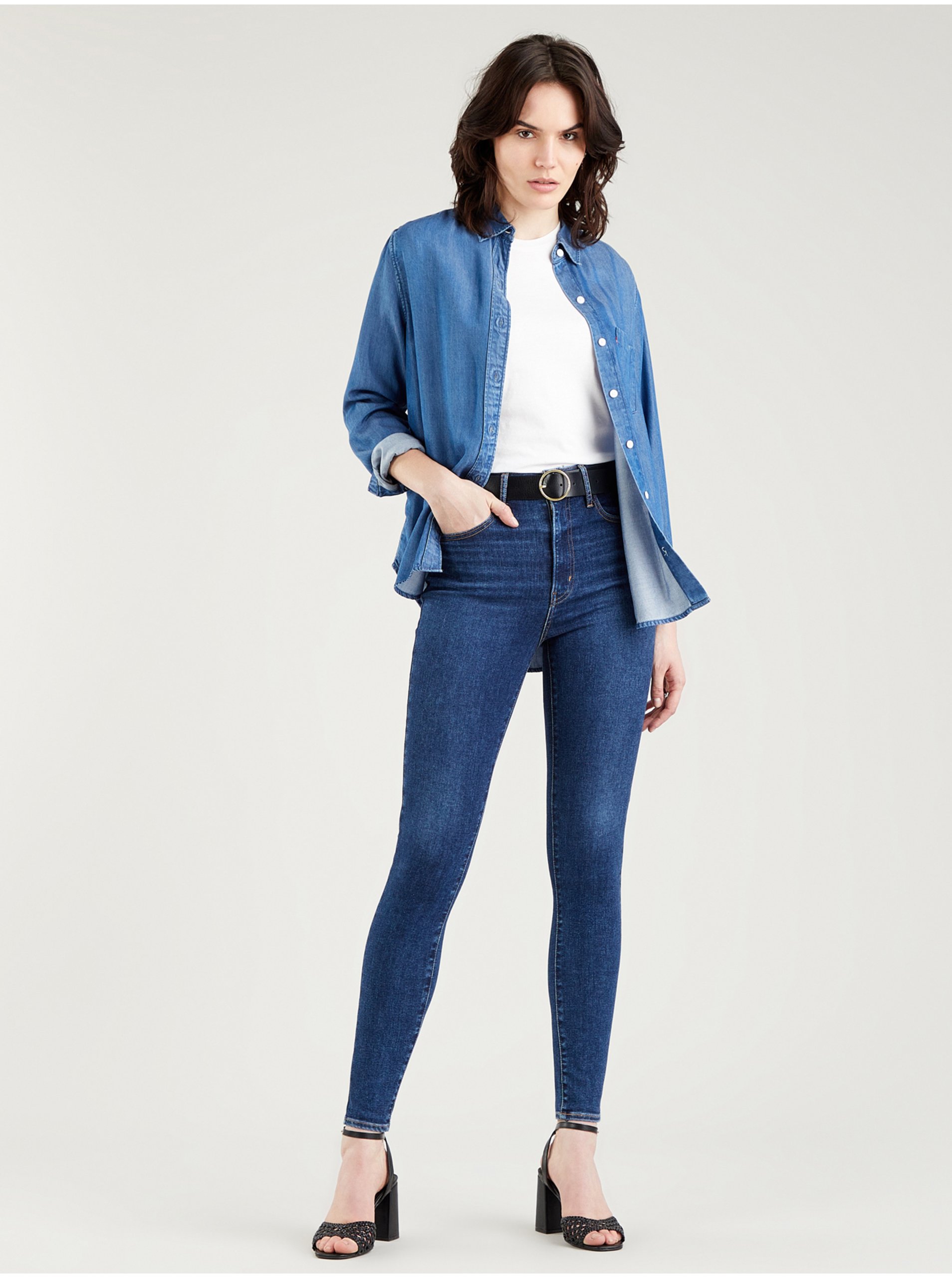 Levi's Modré Dámské Skinny Fit Džíny Levi's® - Dámské