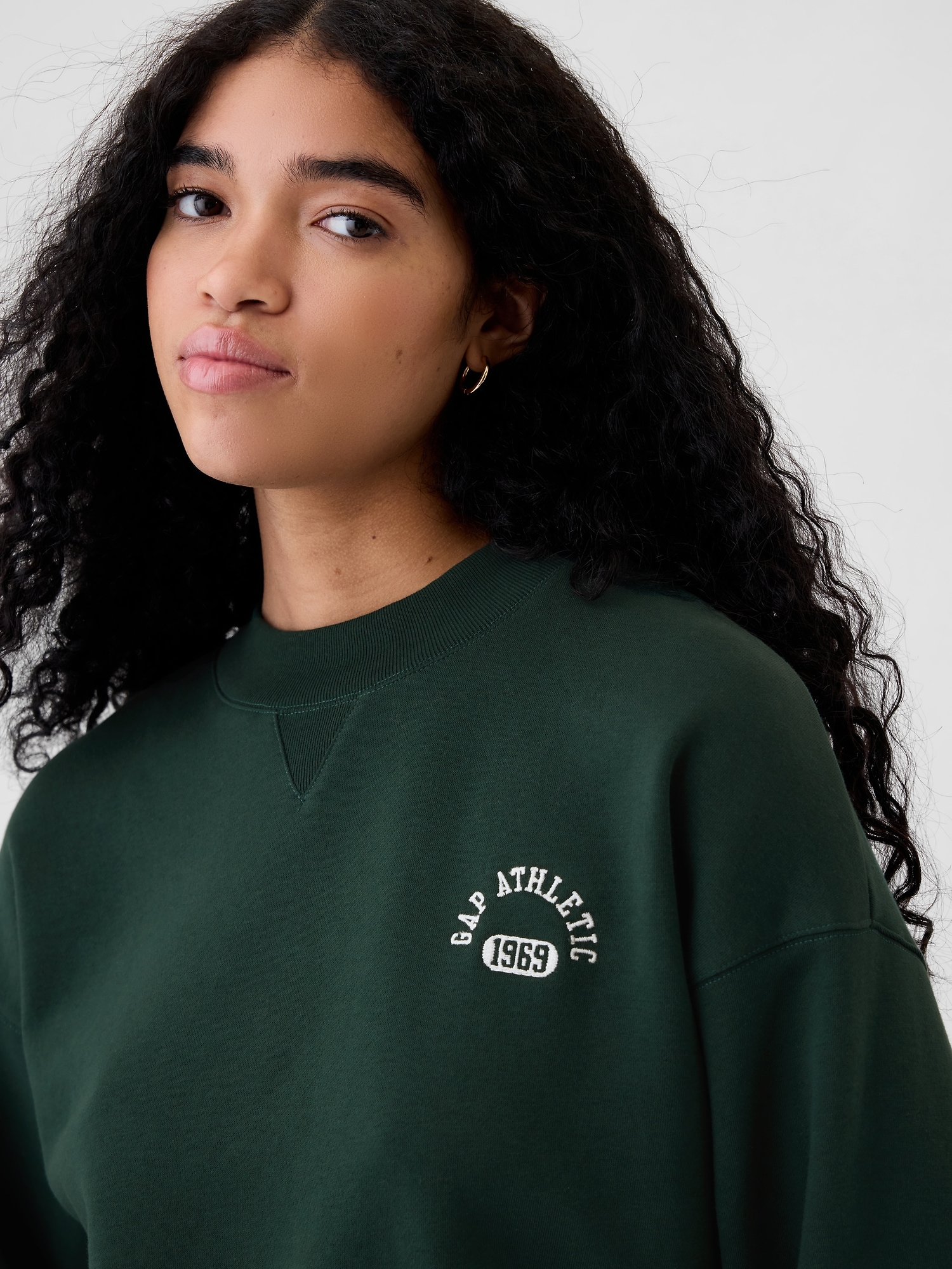 GAP Oversize sweatshirt with logo - Women's