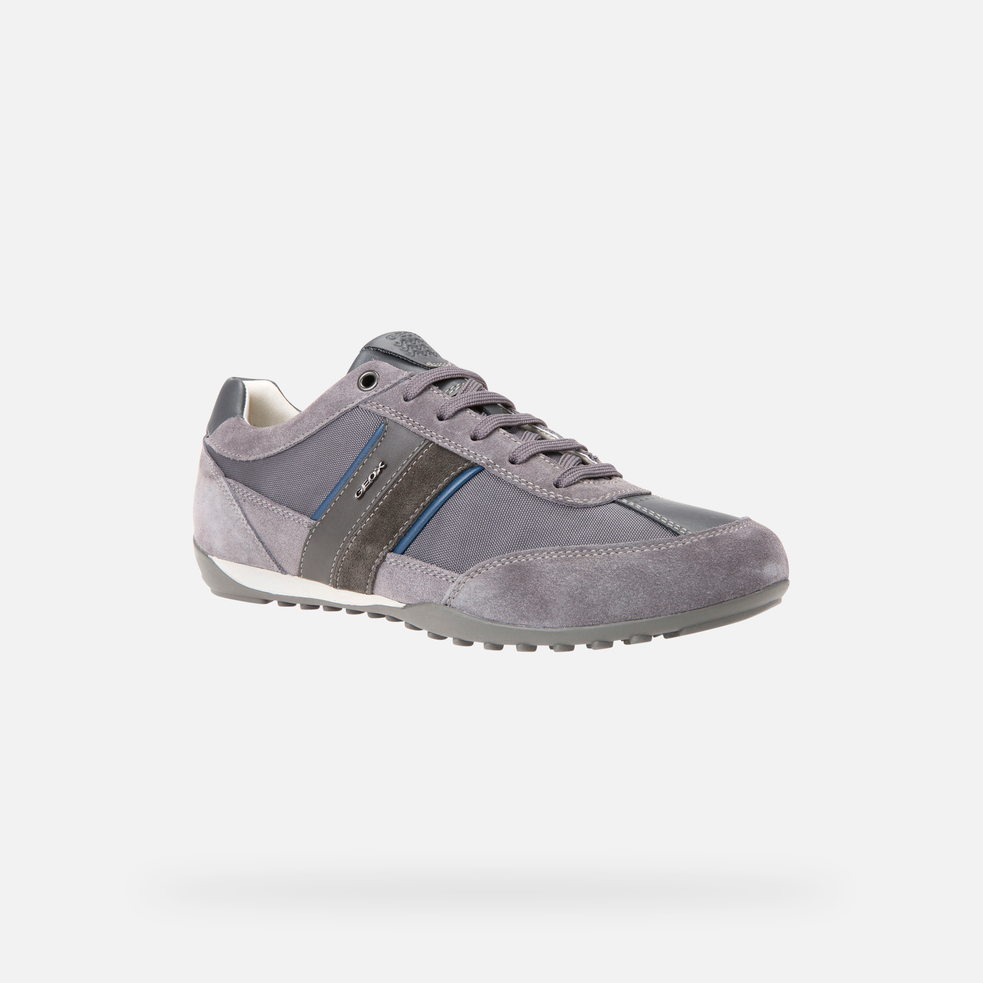 Dark grey men's sneakers Geox Wells - Men's