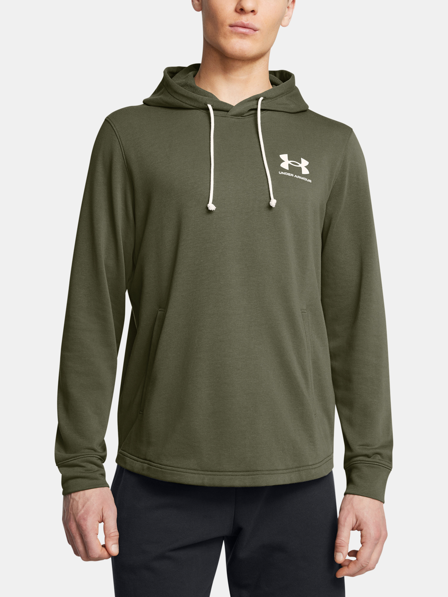 Men's Sweatshirt Under Armour UA Rival Terry LC HD-GRN - Men's