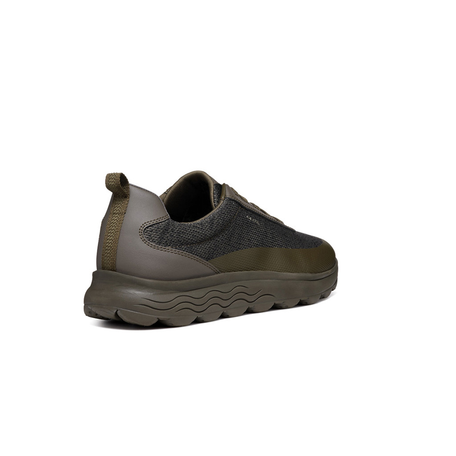 Khaki Men's Geox Spherica Sneakers - Mens