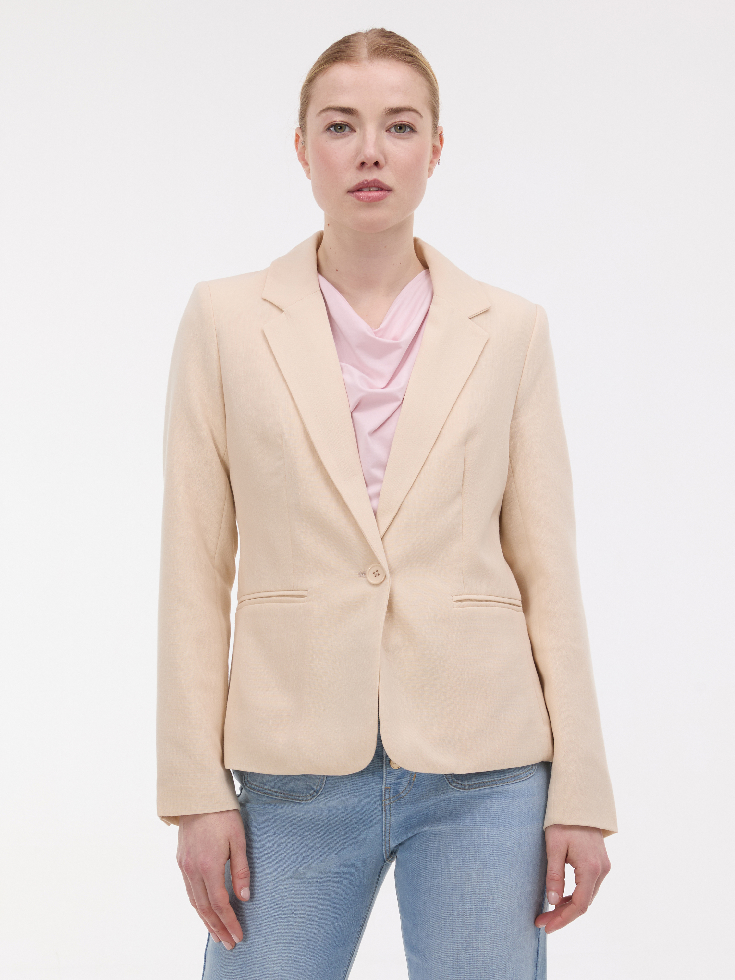 Бежов дамски блейзър ORSAY