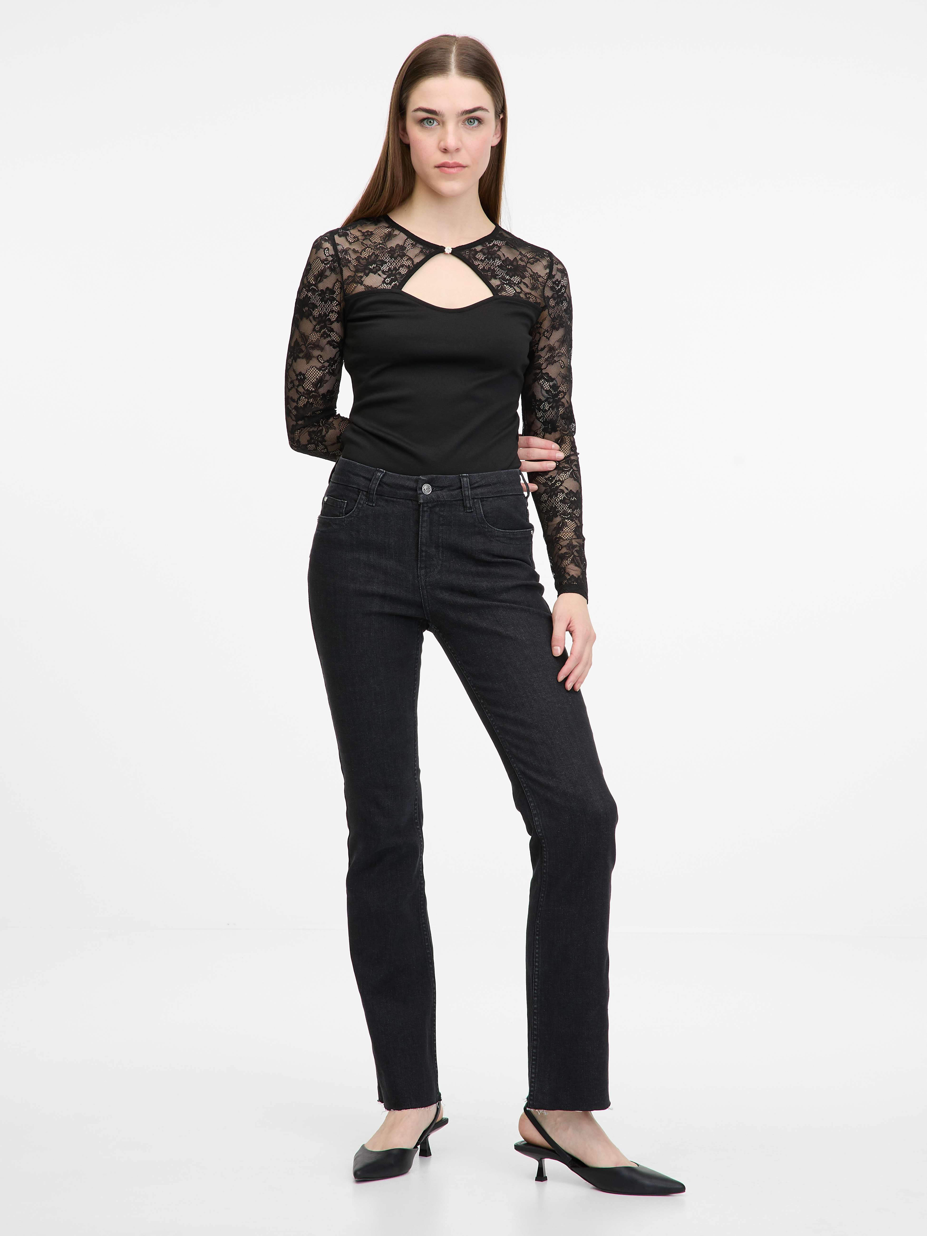 Black women's bodysuit with long sleeves ORSAY - Women's