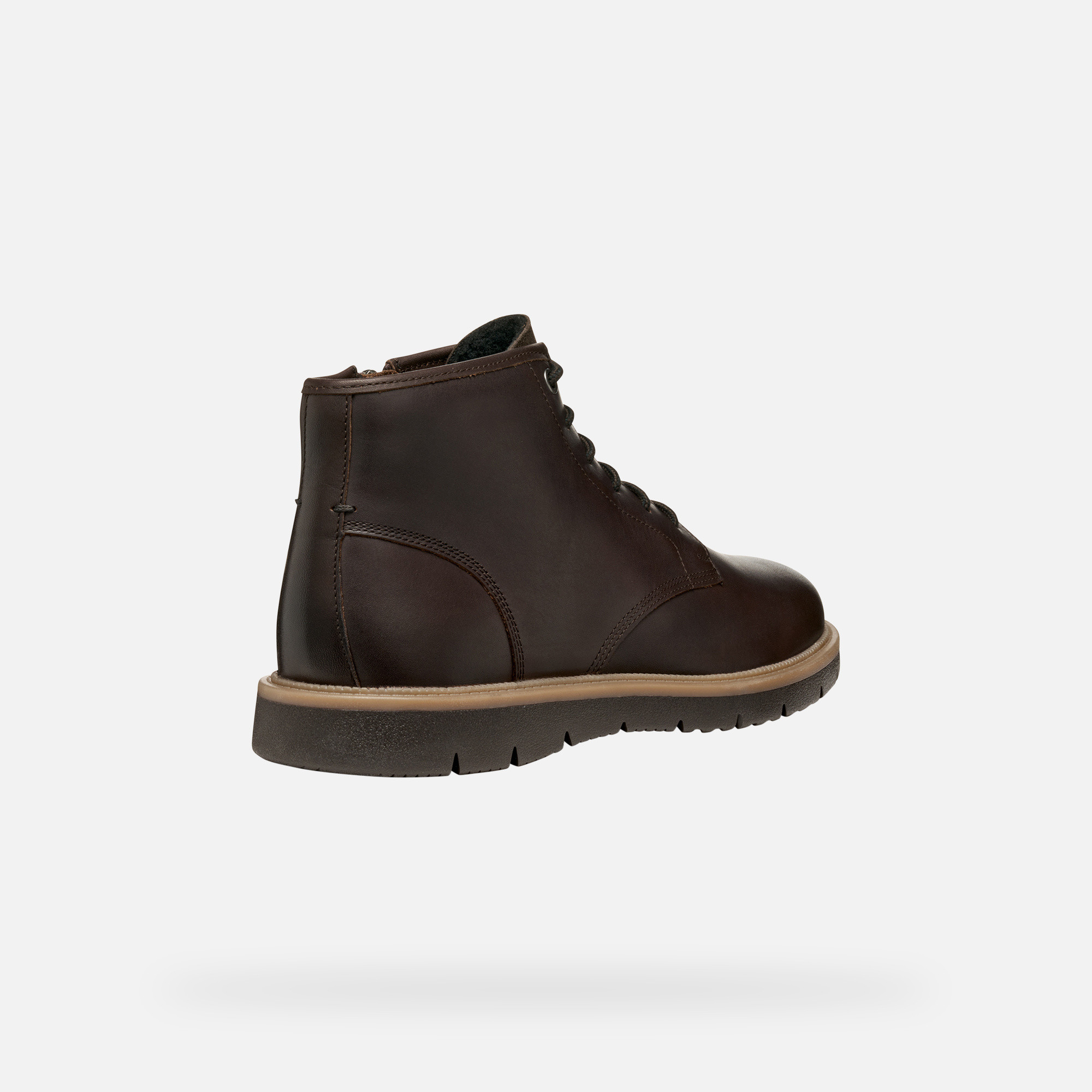 Dark brown men's ankle boots Geox Pove - Men's
