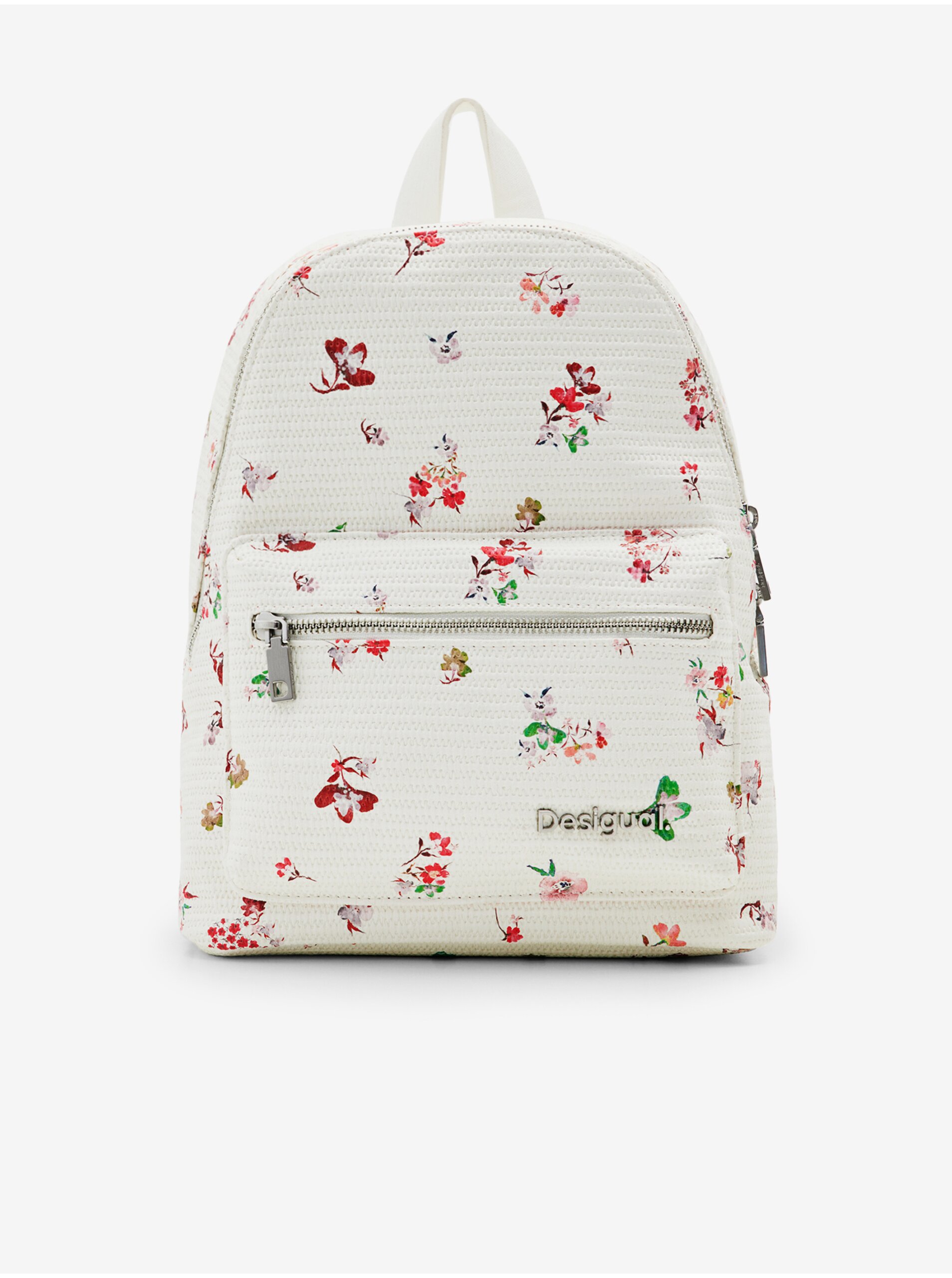 Desigual Delirium Mombasa Mini White Women's Floral Backpack - Women