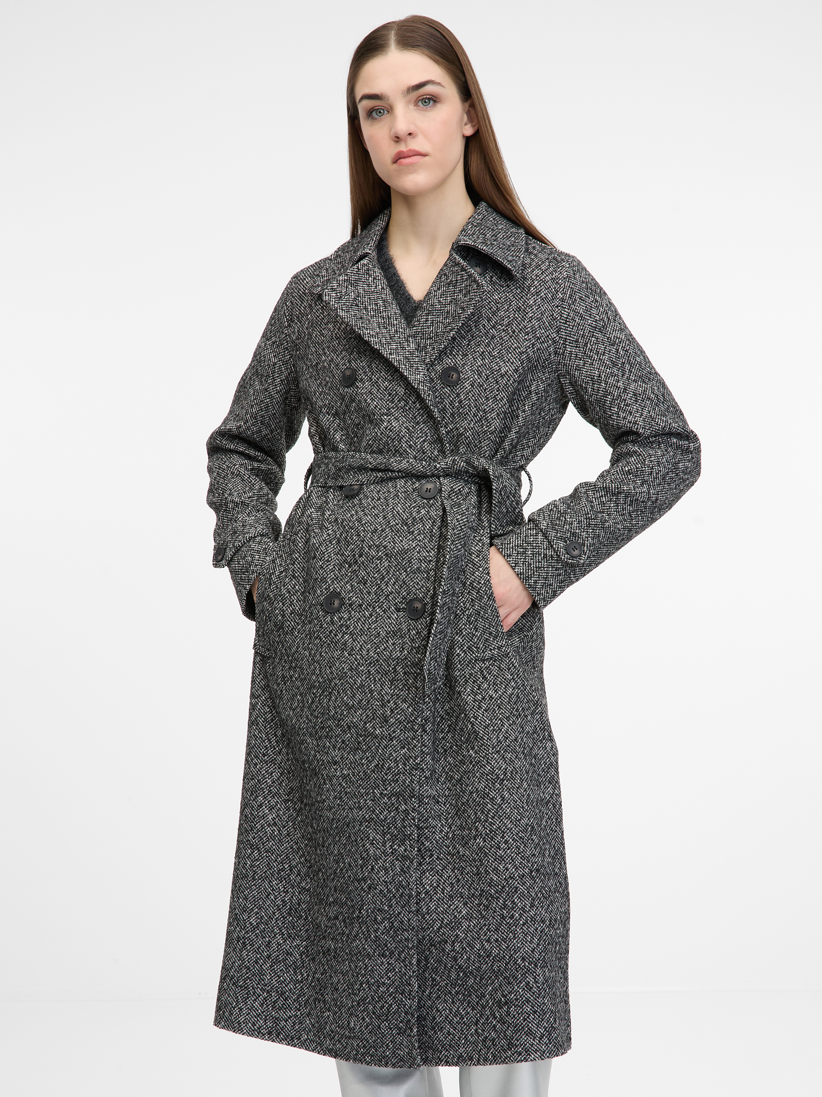 Grey womens coat ORSAY - Womens
