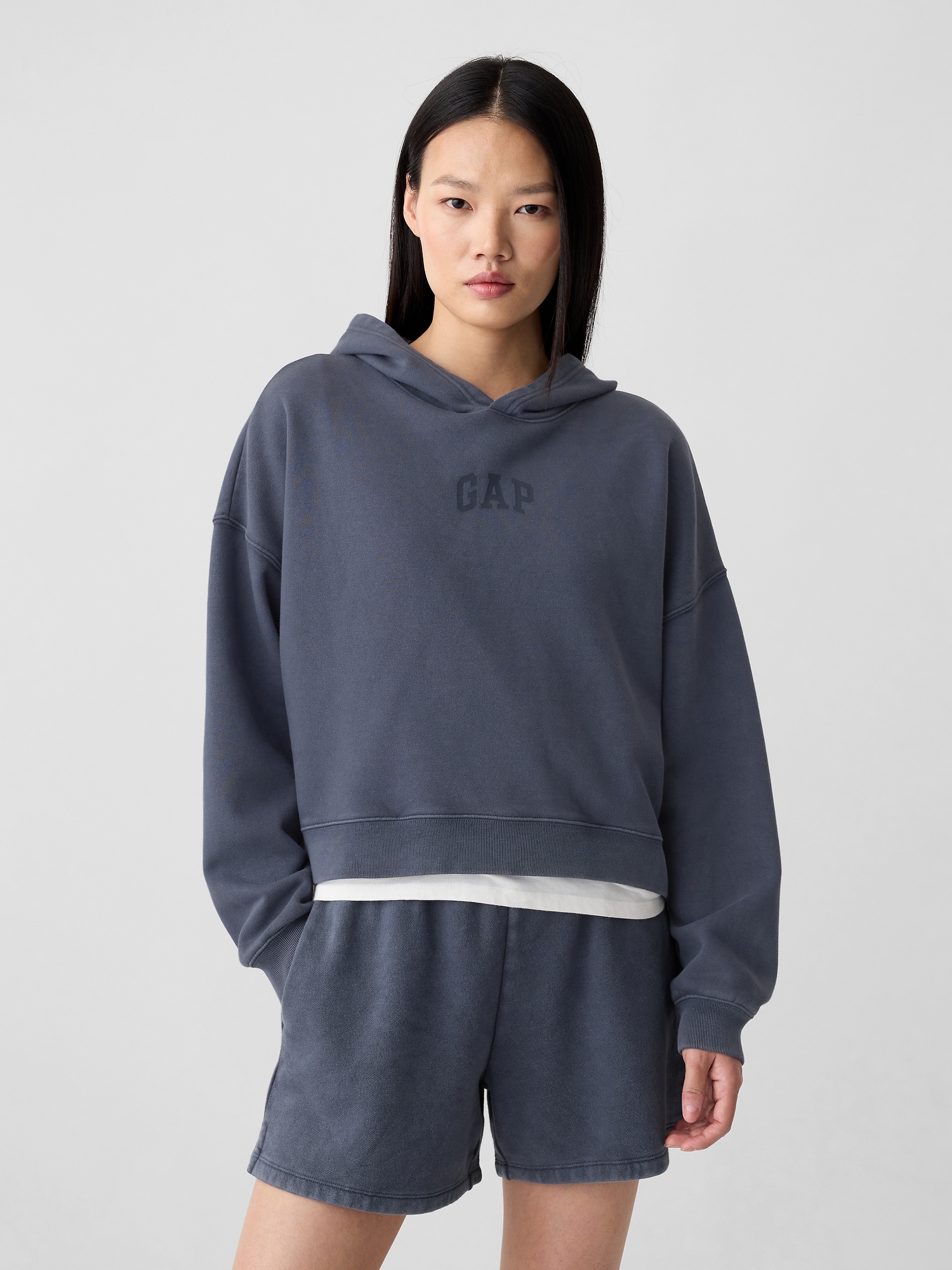GAP Crop sweatshirt with logo - Women&#039;s