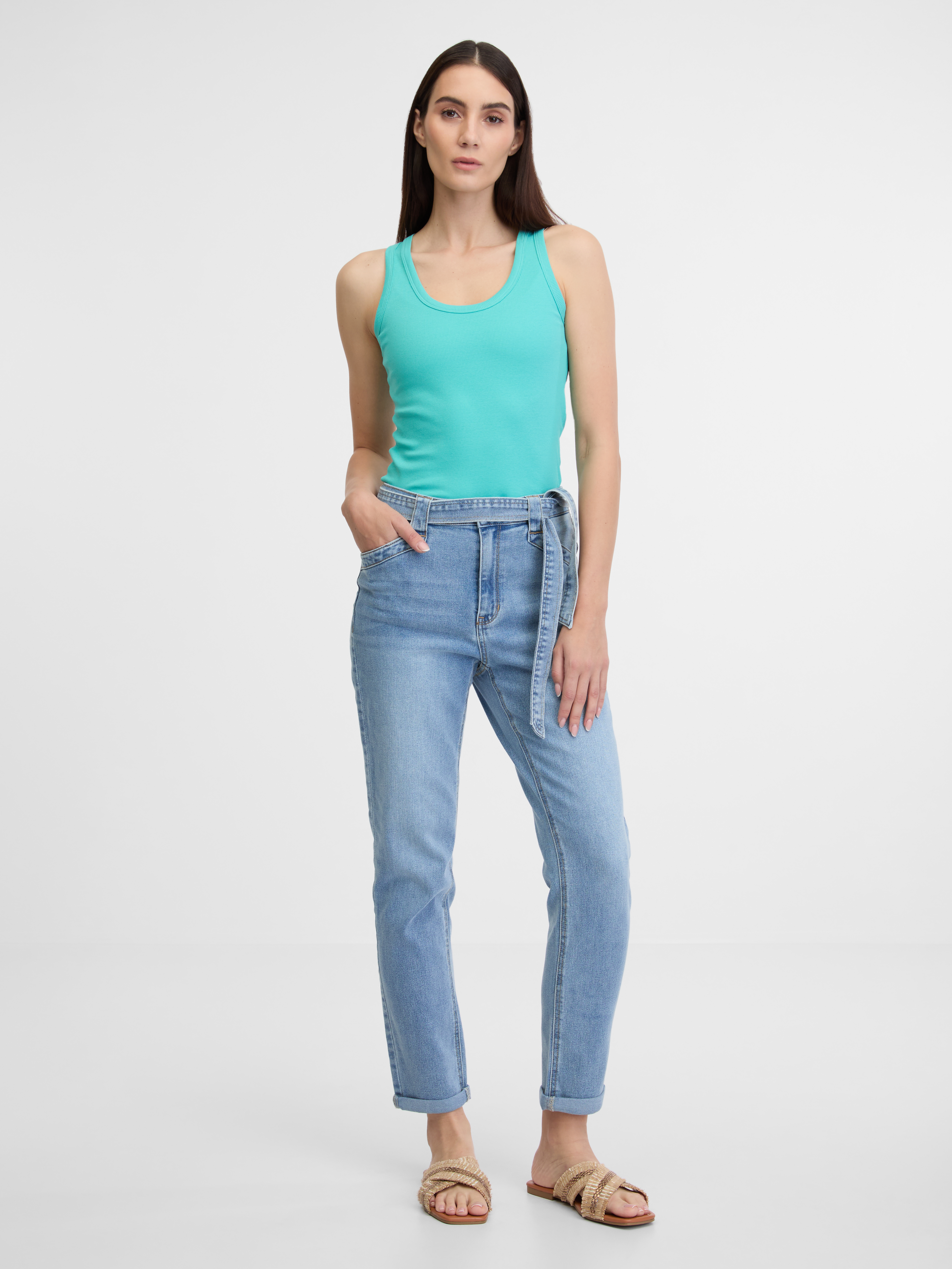 Turquoise women's tank top ORSAY - Women's