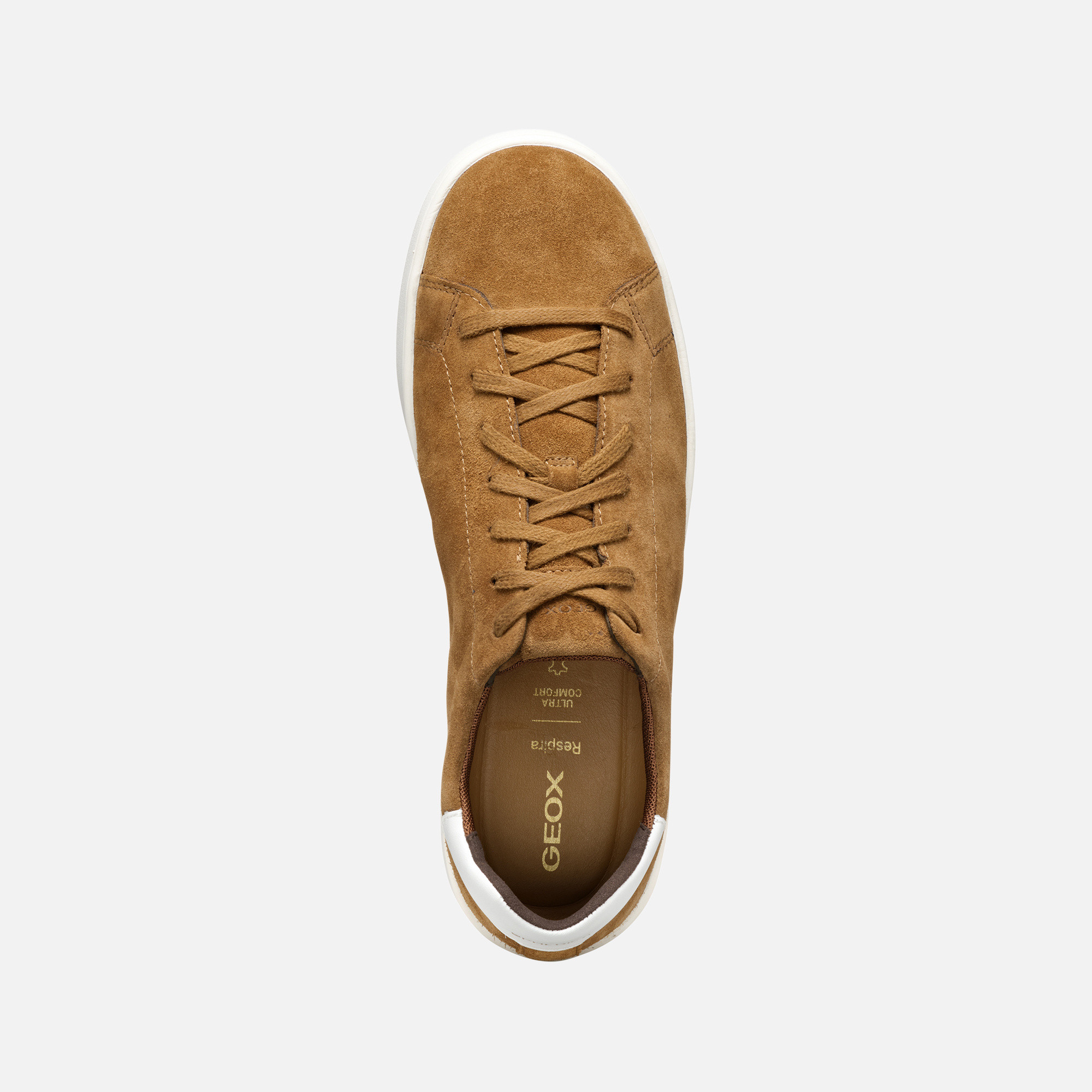 Light brown men's sneakers Geox Spherica ECUB-1 - Men