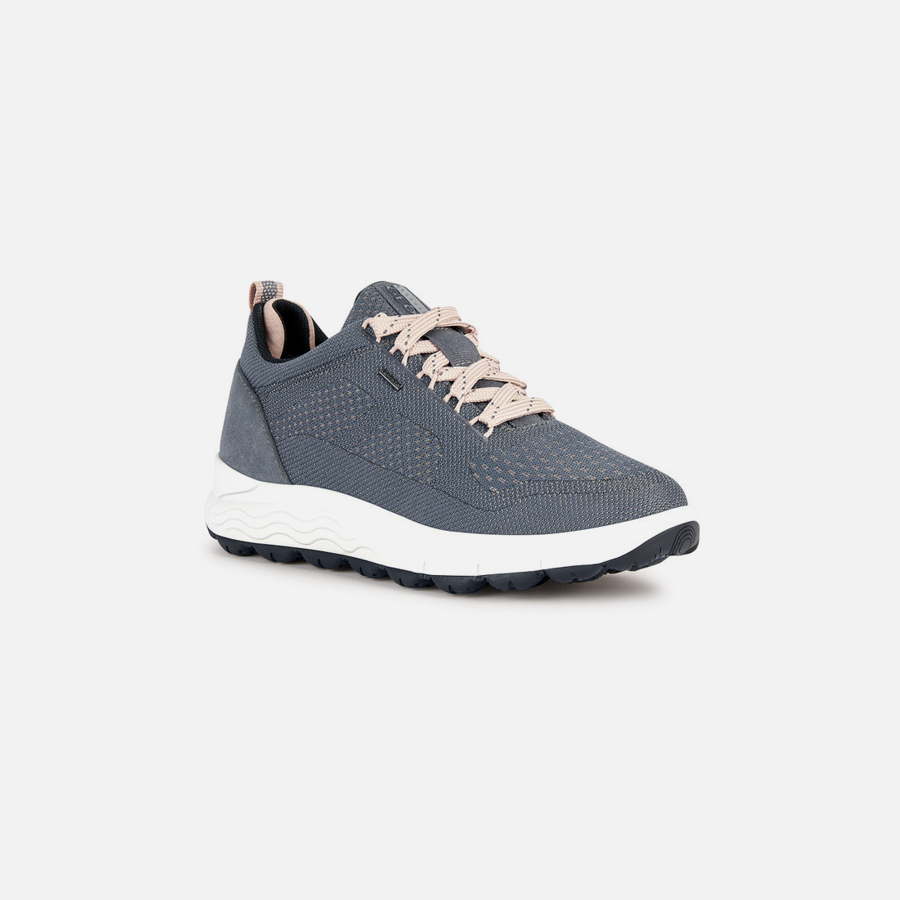 Grey women's sneakers Geox Spherica 4x4 B Abx - Women's