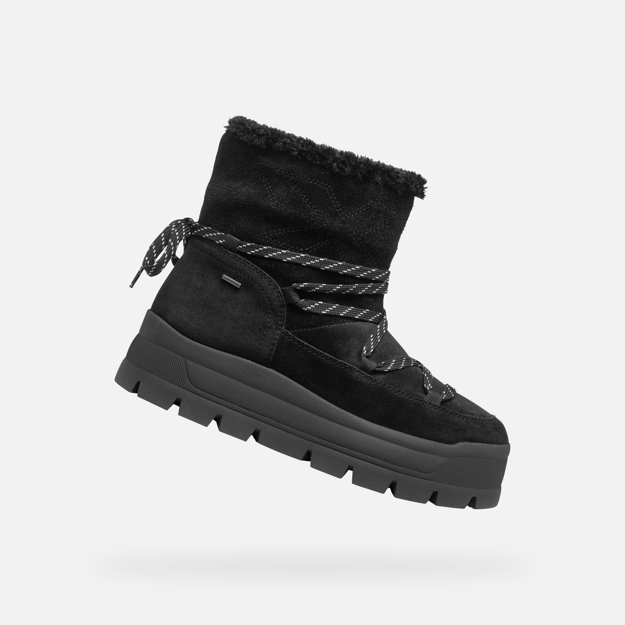 Geox Spherica EC7.1 A Black Womens Ankle Boots - Ladies