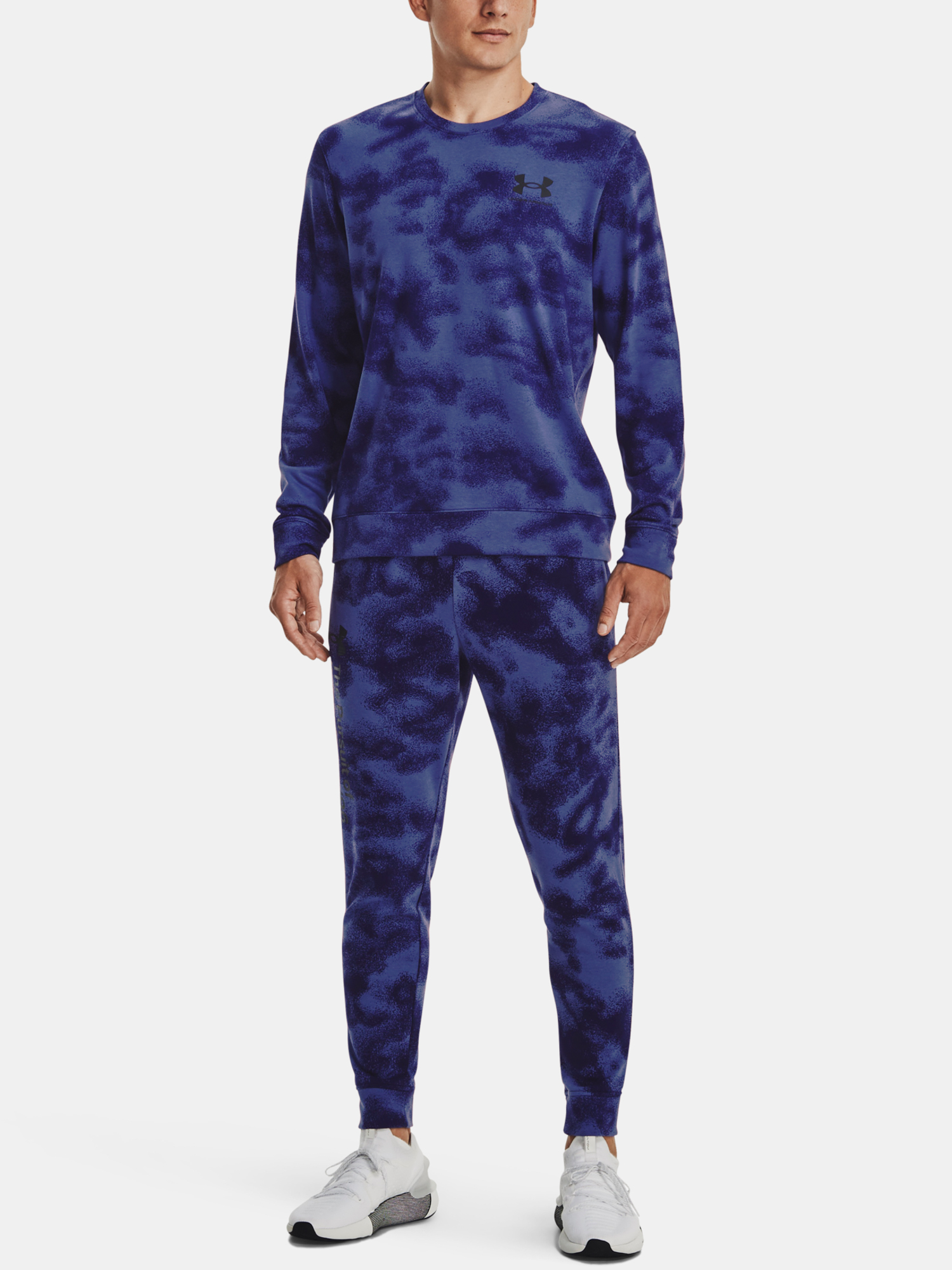 Under Armour Sweatshirt UA Rival Terry Nov Crew-BLU - Men