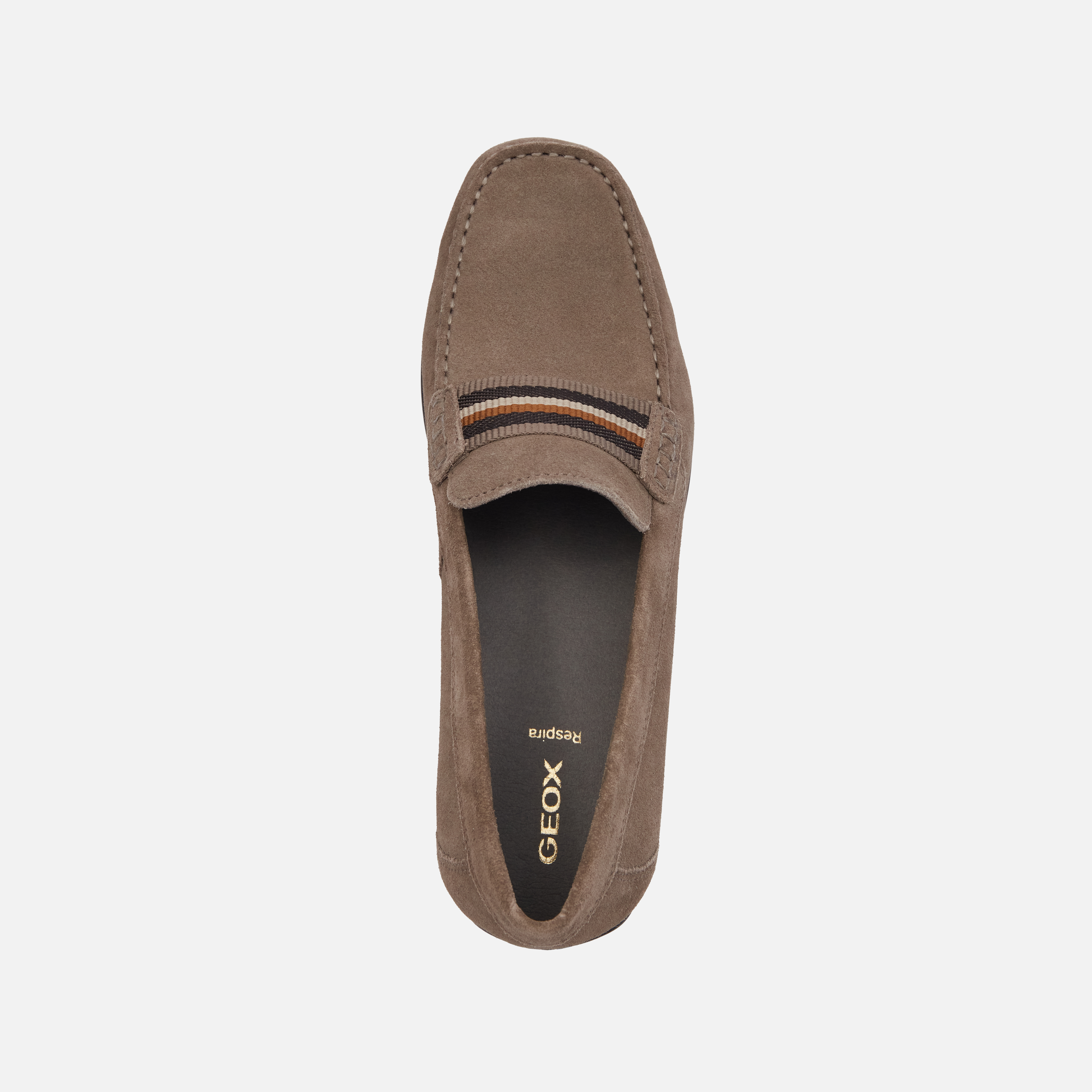 Beige men's moccasins Geox Ascanio - Men's