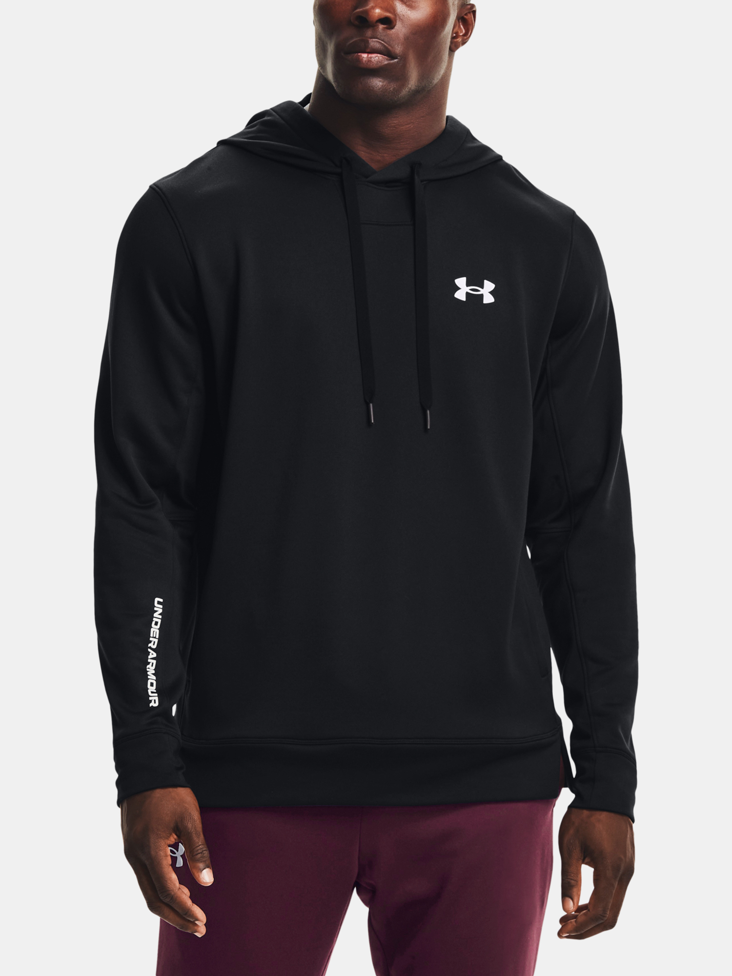 Under Armour Mikina ARMOUR TERRY HOODIE-BLK - Pánské