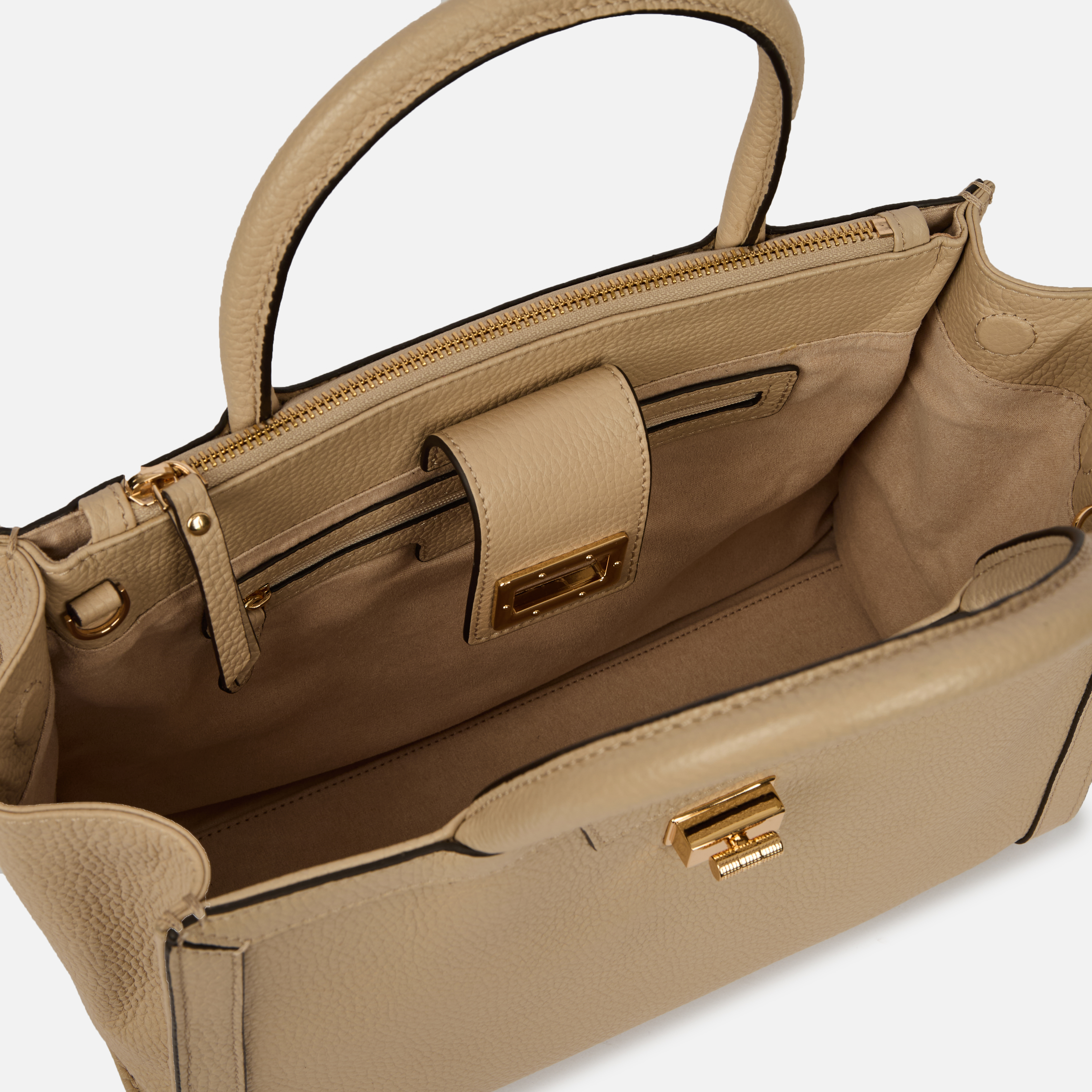 Beige women's handbag Geox Leonory - Women's
