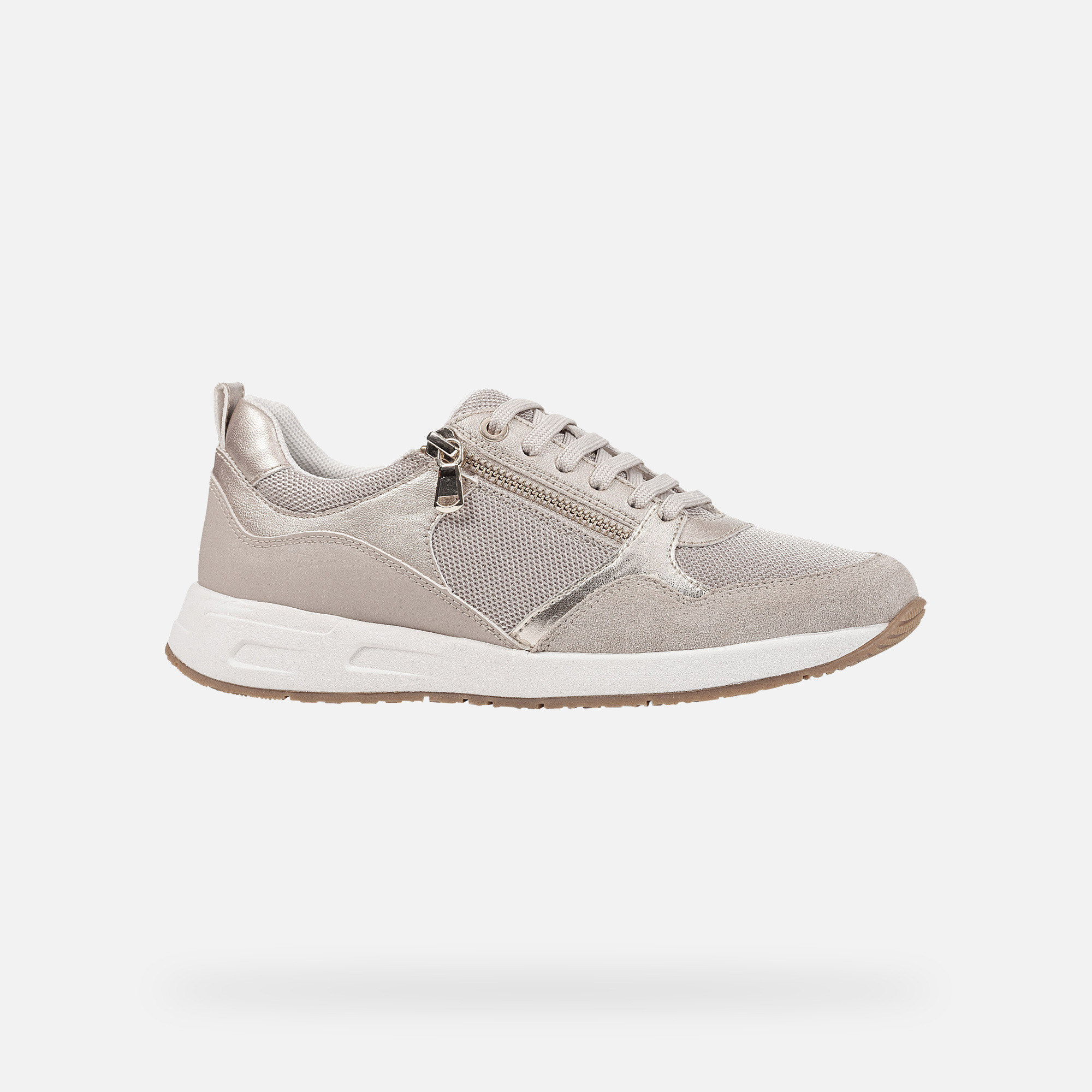 Beige women's sneakers Geox Bulmya - Women's