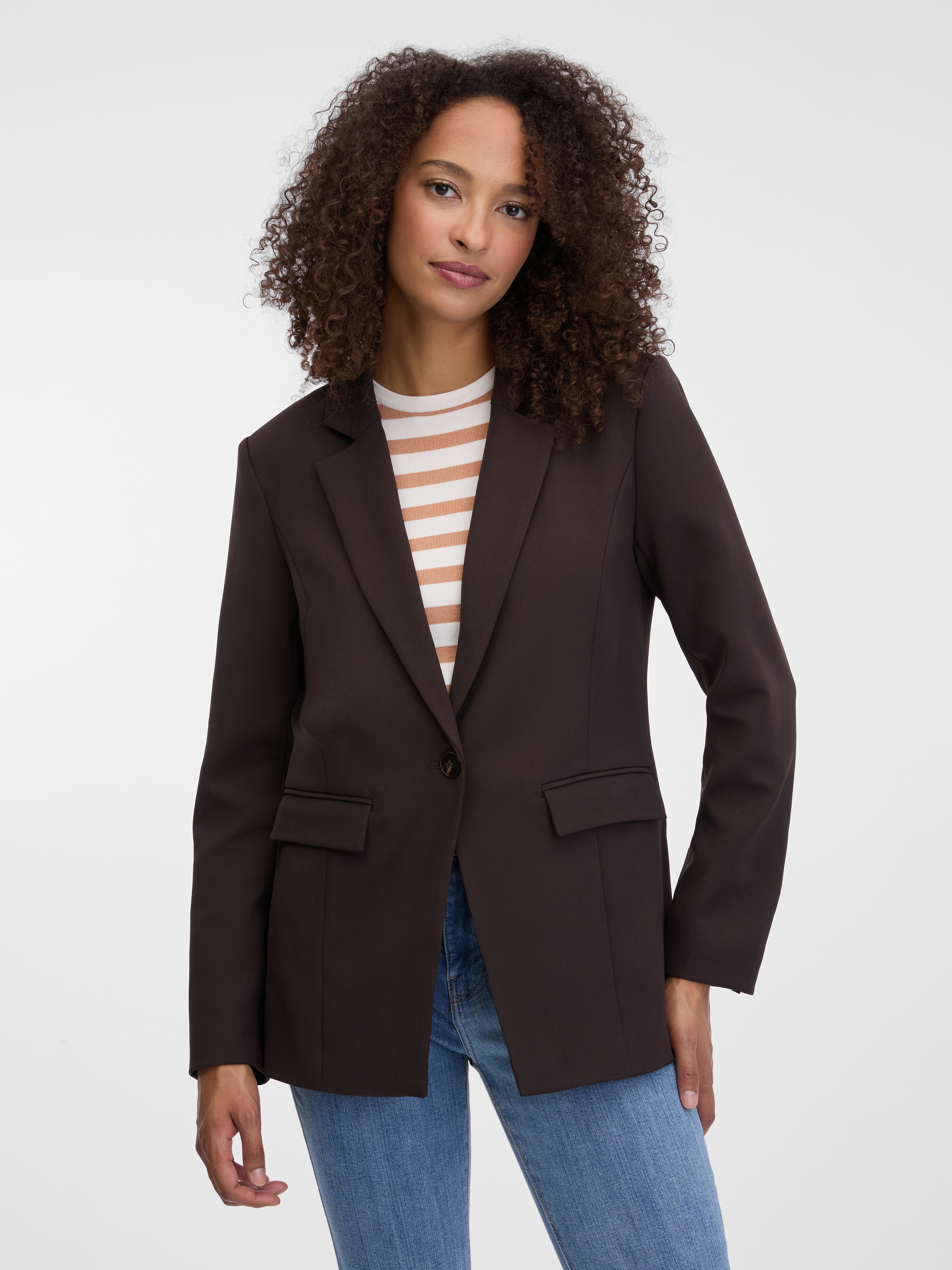 Dark brown women&#039;s blazer ORSAY - Women&#039;s