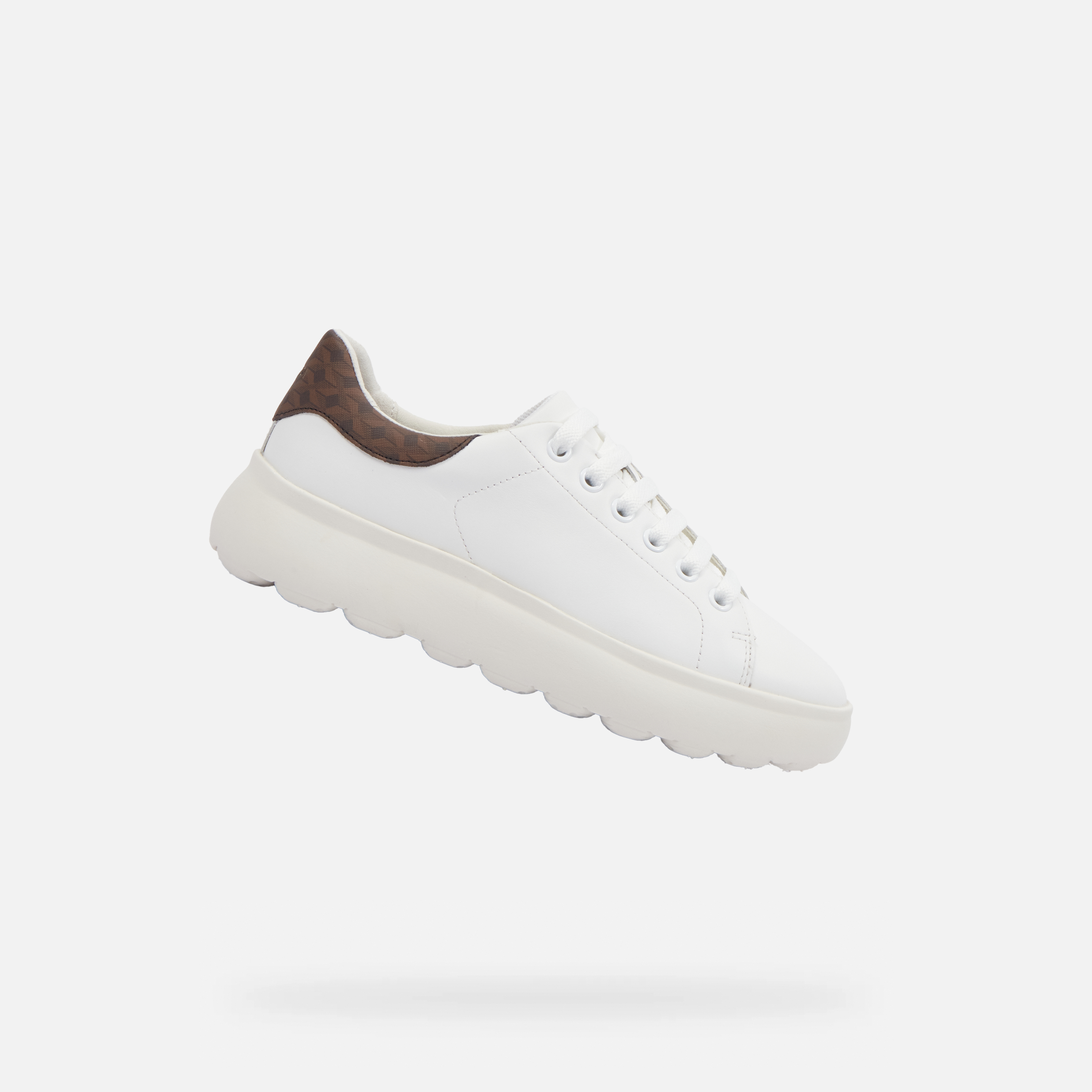 White womens sneakers Geox Spherica EC4.1 - Womens