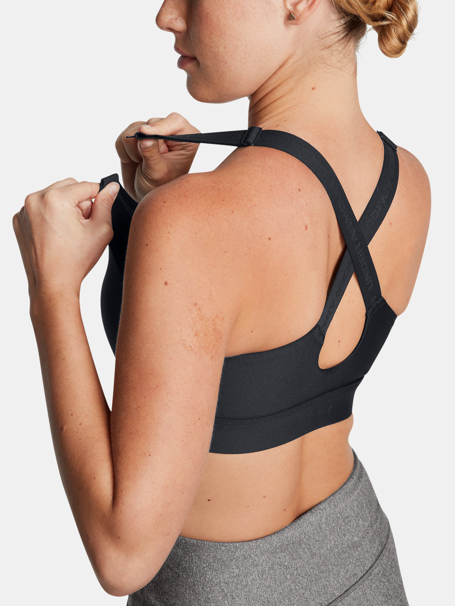 Women's bra Under Armour UA Infinity High Zip 2.0 Bra-BLK - Women's
