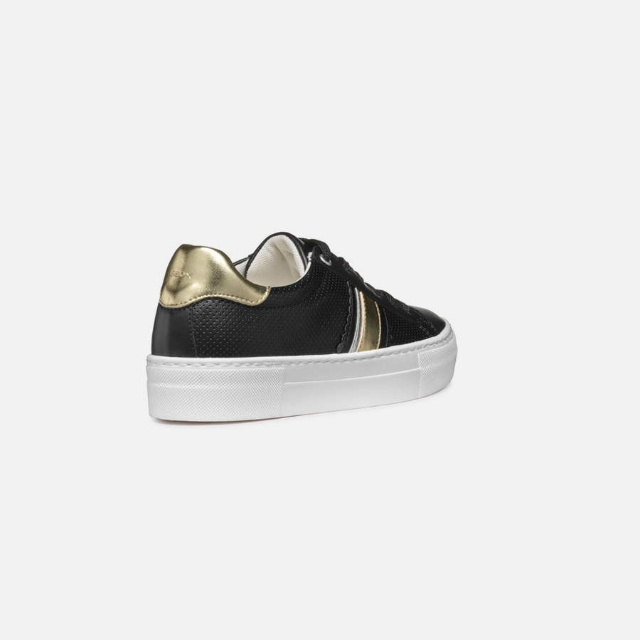 Black women's sneakers Geox Claudin - Women's