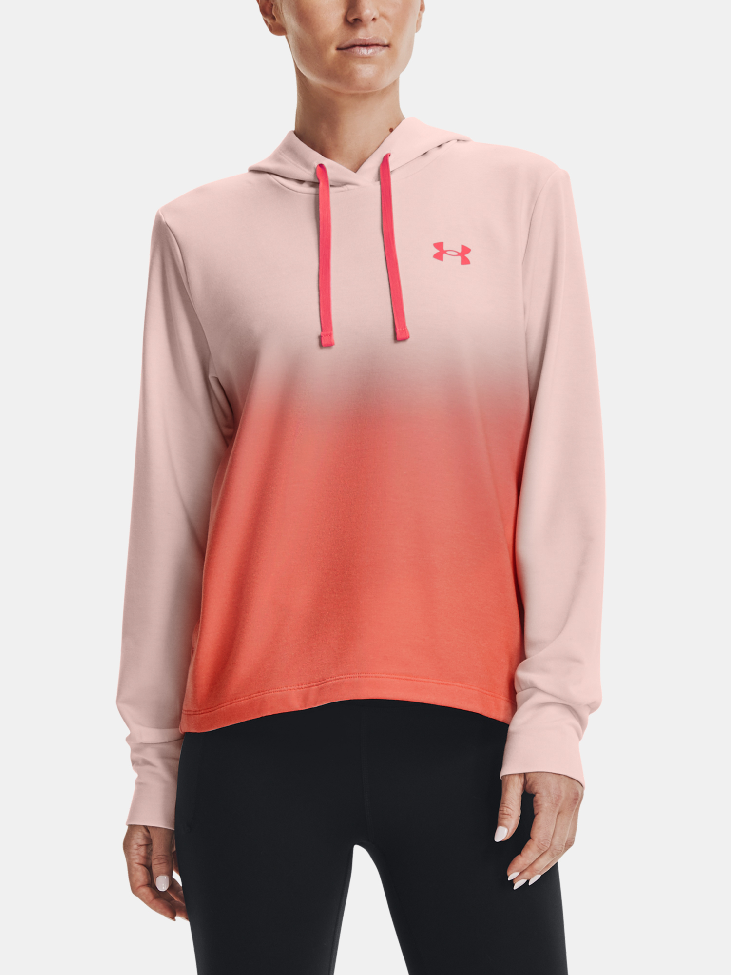 Under Armour Sweatshirt Rival Terry Gradient Hoodie-PNK - Women