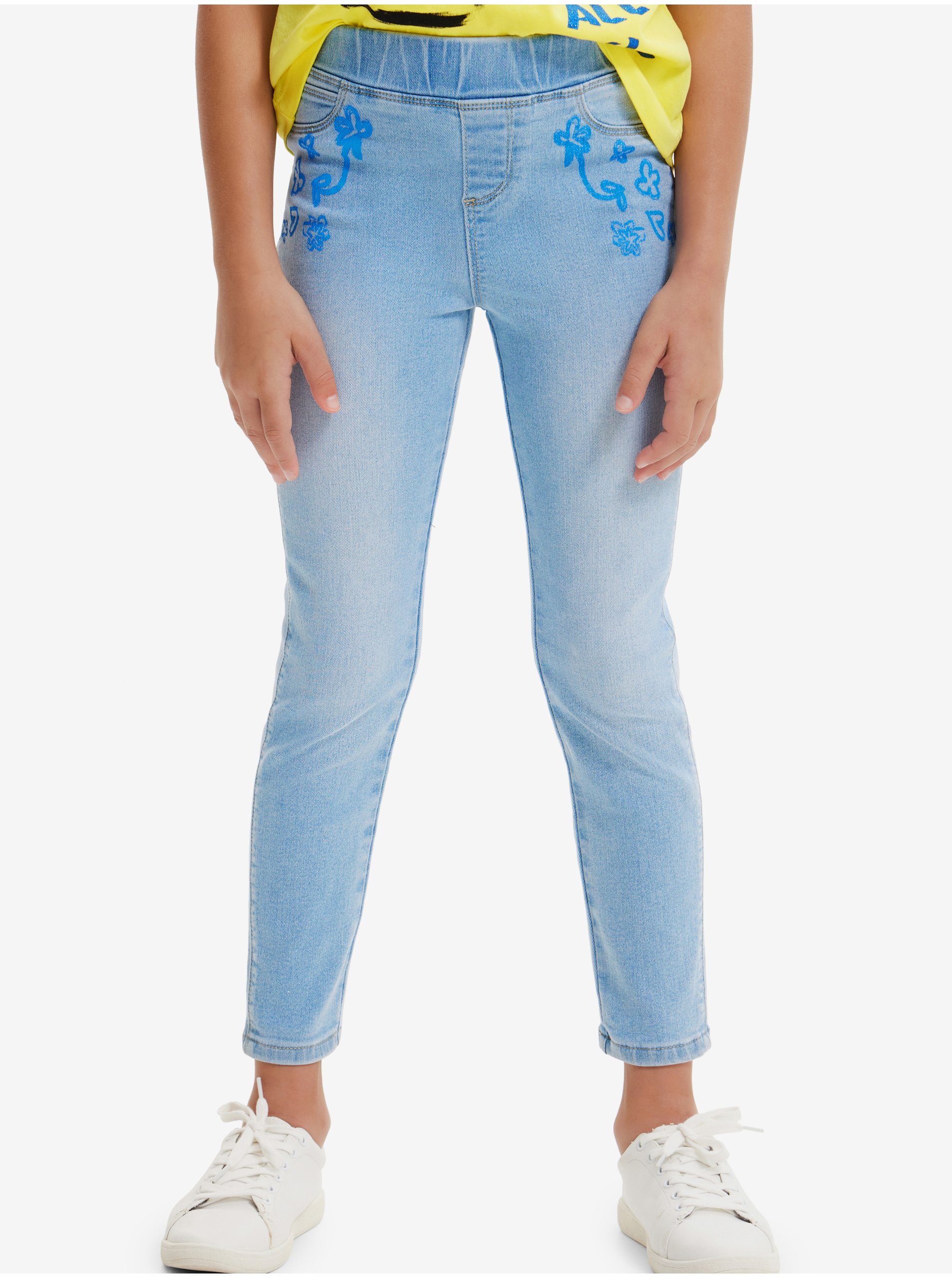 Light Blue Girly Slim Fit Jeans Desigual Verd - Girls - svetlomodrá