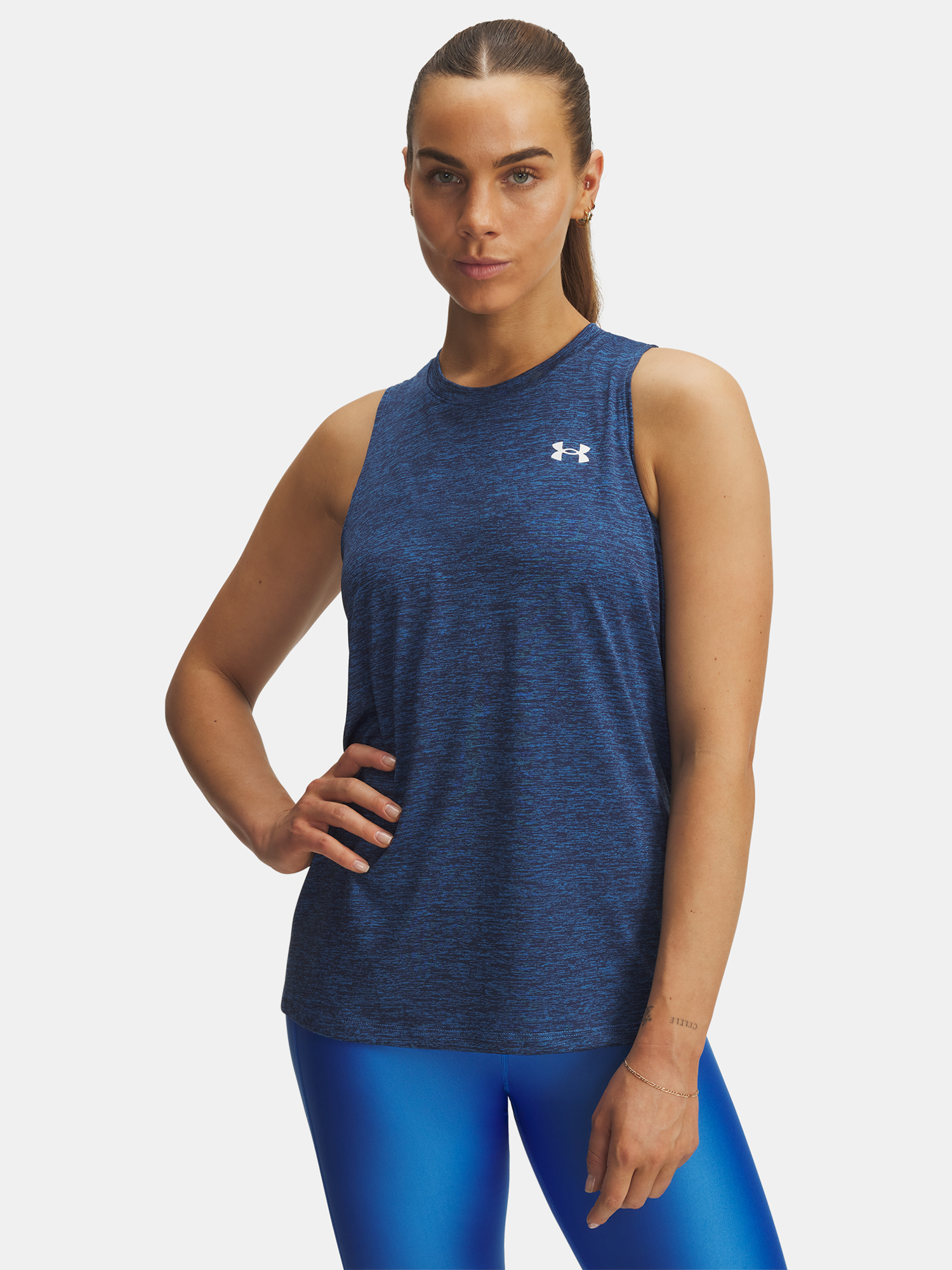 Under Armour Tech Tank Twist-BLU - Womens Tank Top