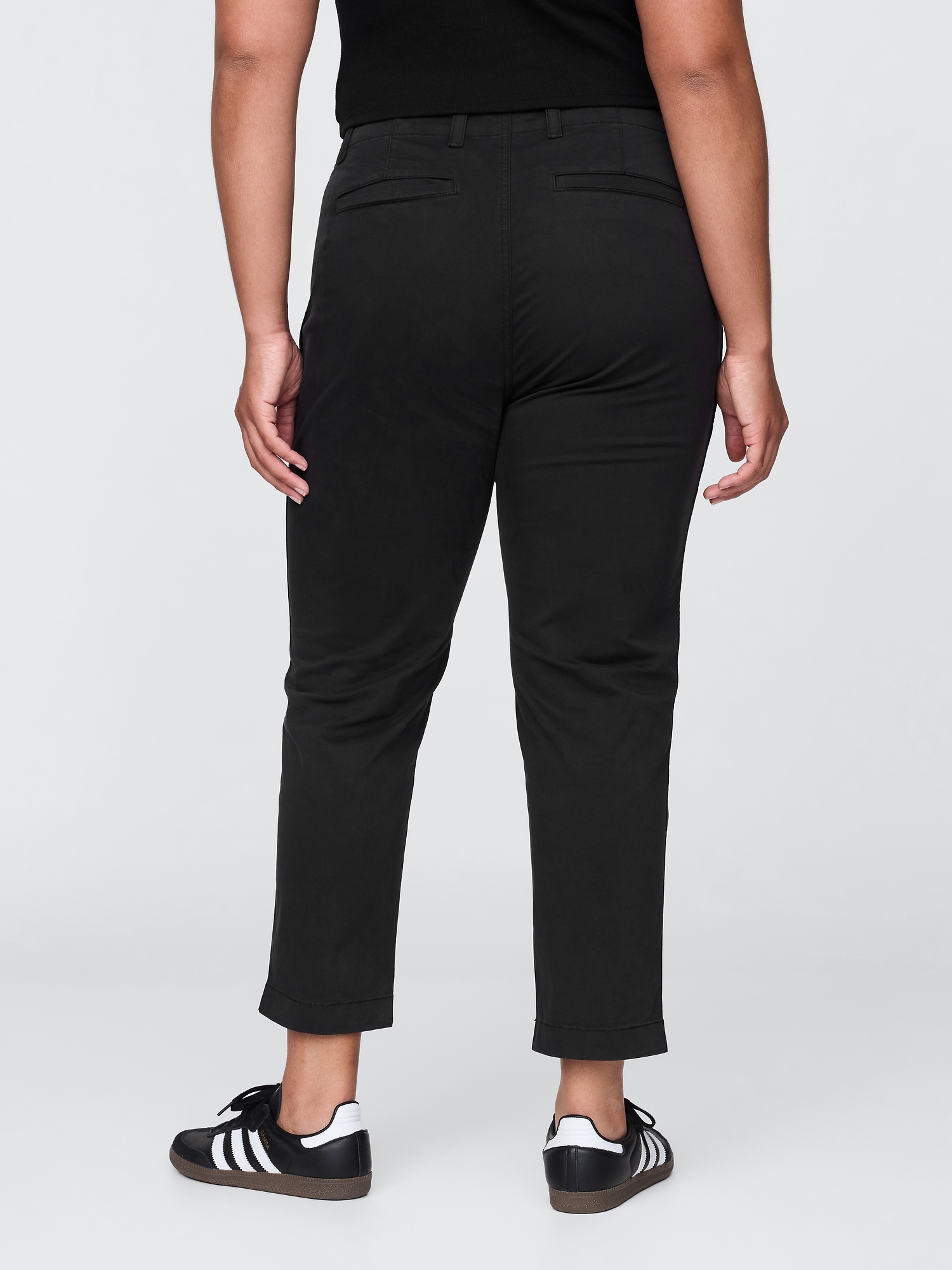 Pantaloni chino pentru femei GAP - negru