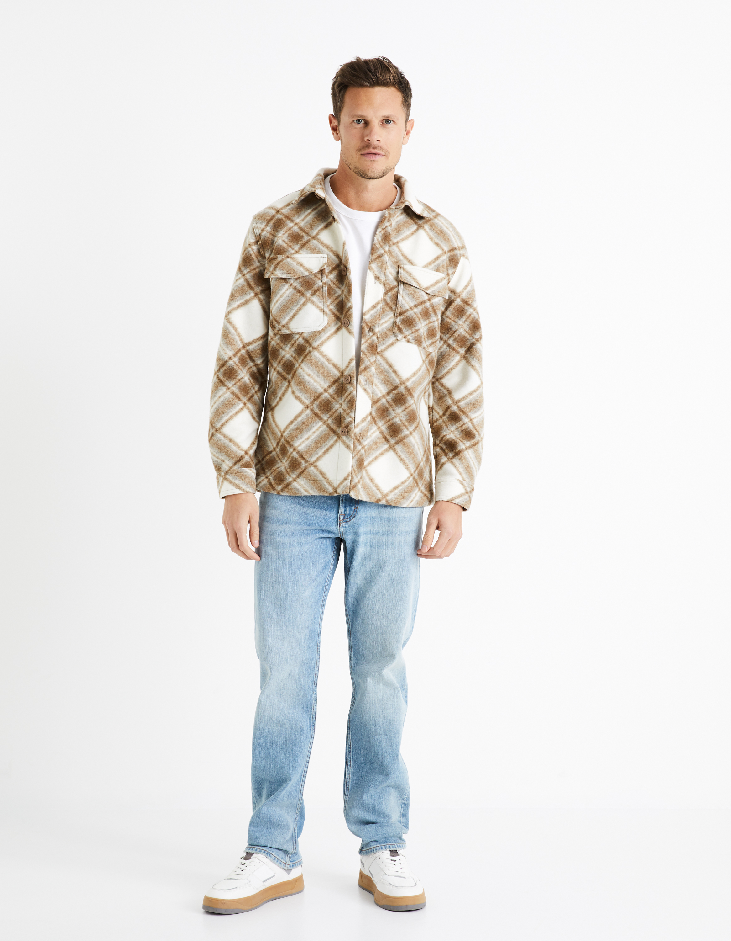 Straight fit pentru barbati Celio - albastru deschis