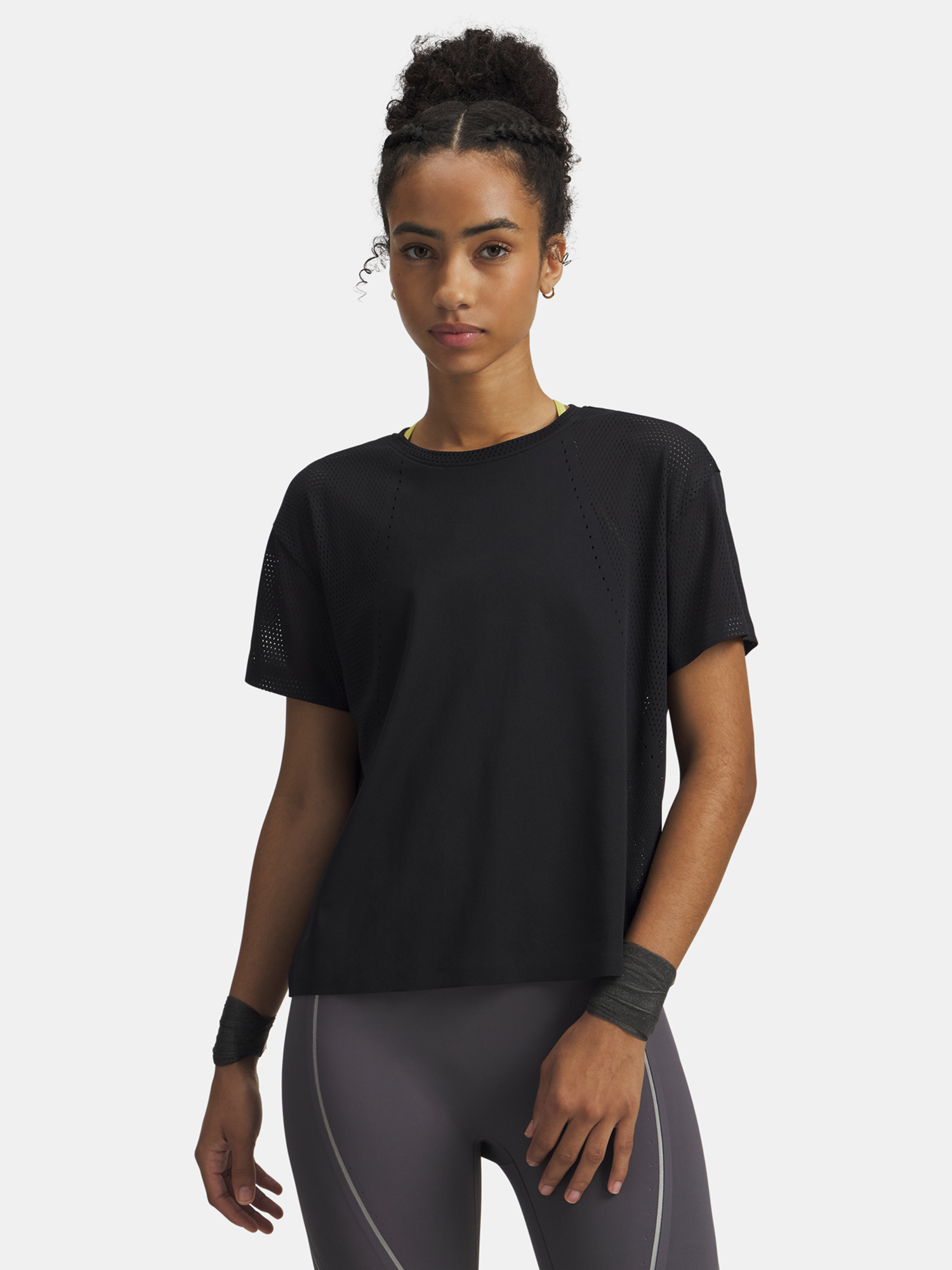 Women's T-shirt Under Armour UA Halo Vent SS-BLK - Women's