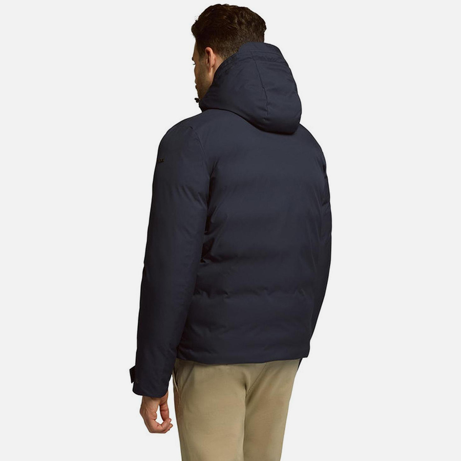 Blue men&#039;s jacket Geox Sapienza Hoojkt - Men