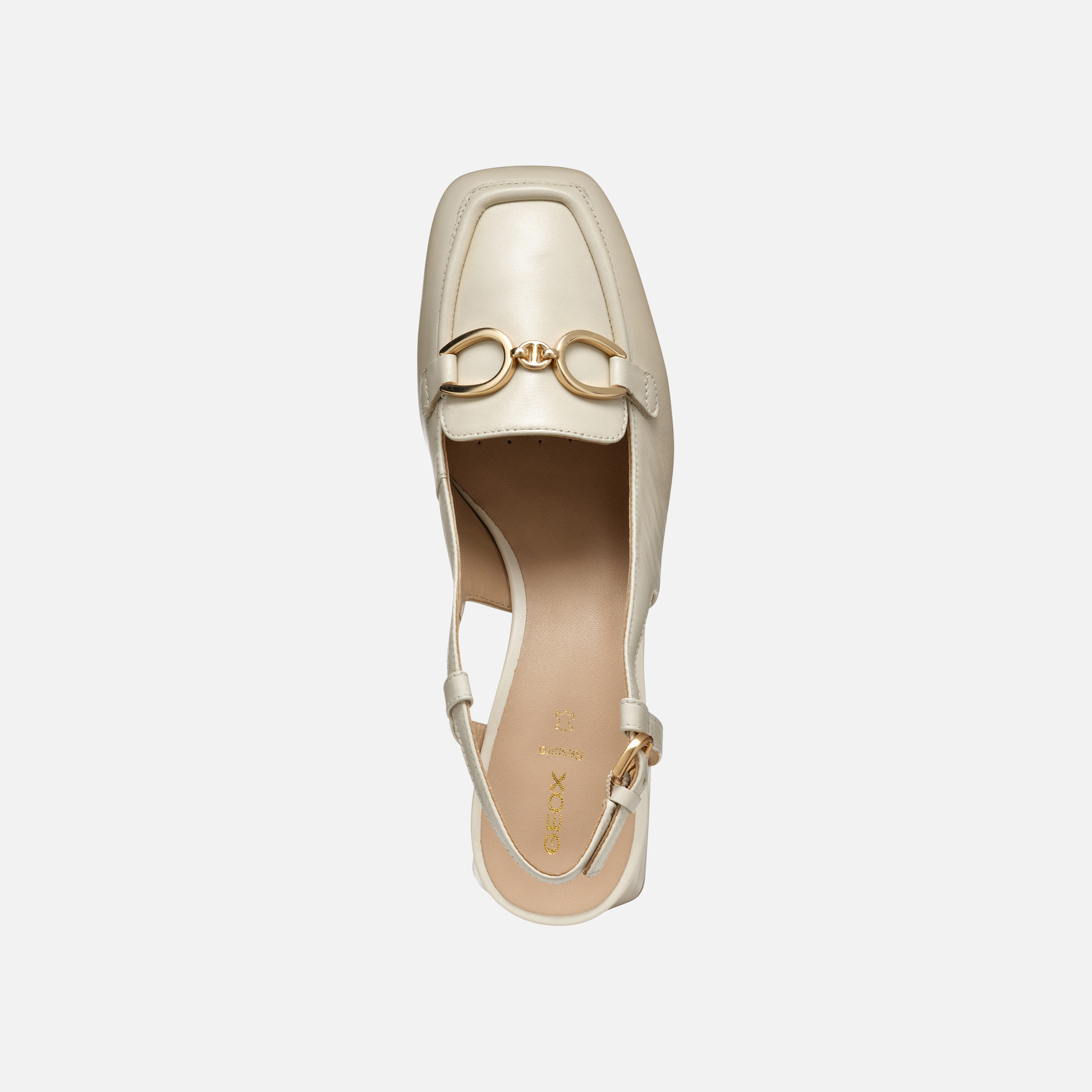 Cream women's pumps Geox Coronilla - Women's