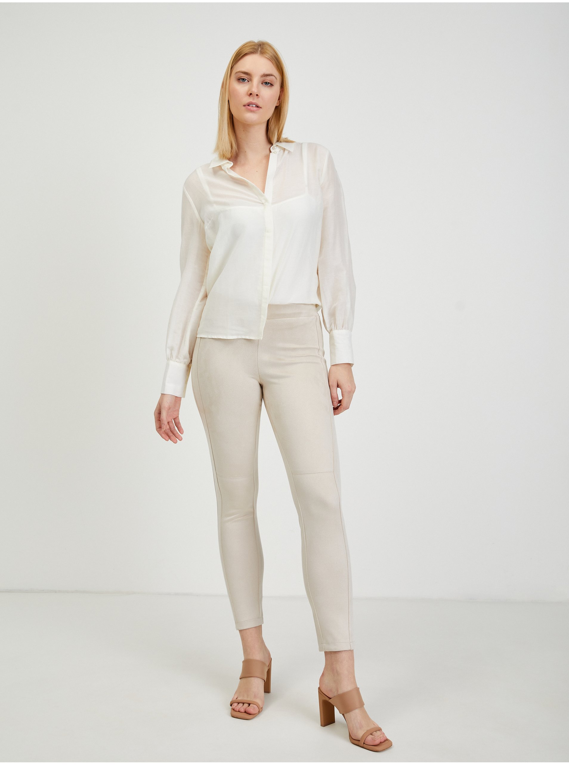 Pantaloni chino pentru femei ORSAY - bej