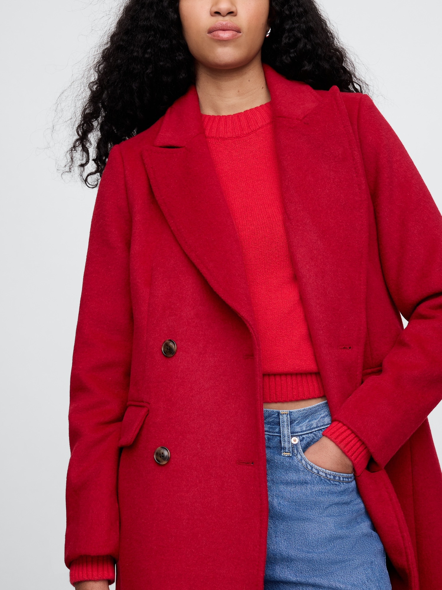 GAP Coat with wool blend Chesterfield - Women&#039;s