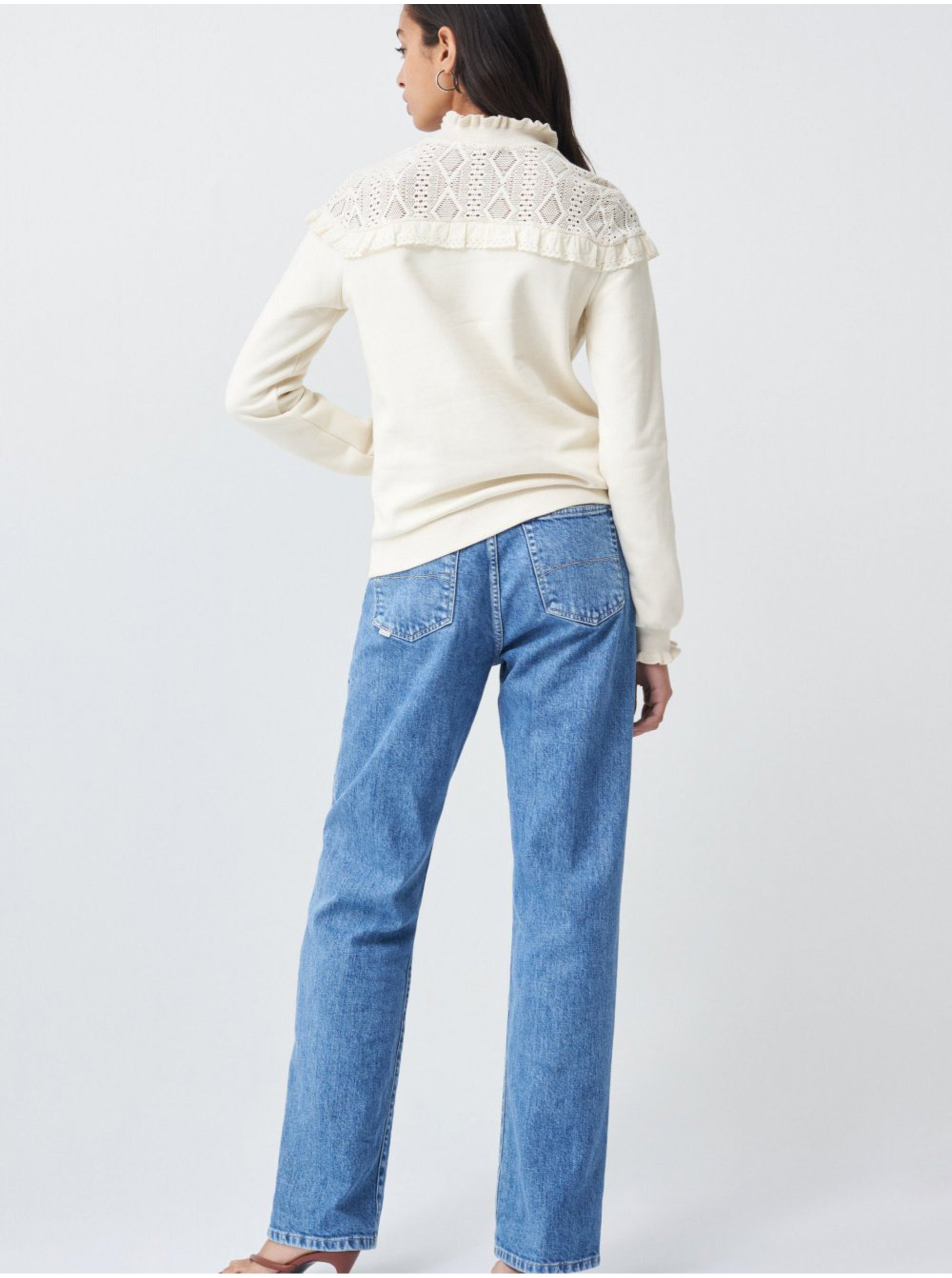 Pulover crem Salsa Jeans Elba - Femei