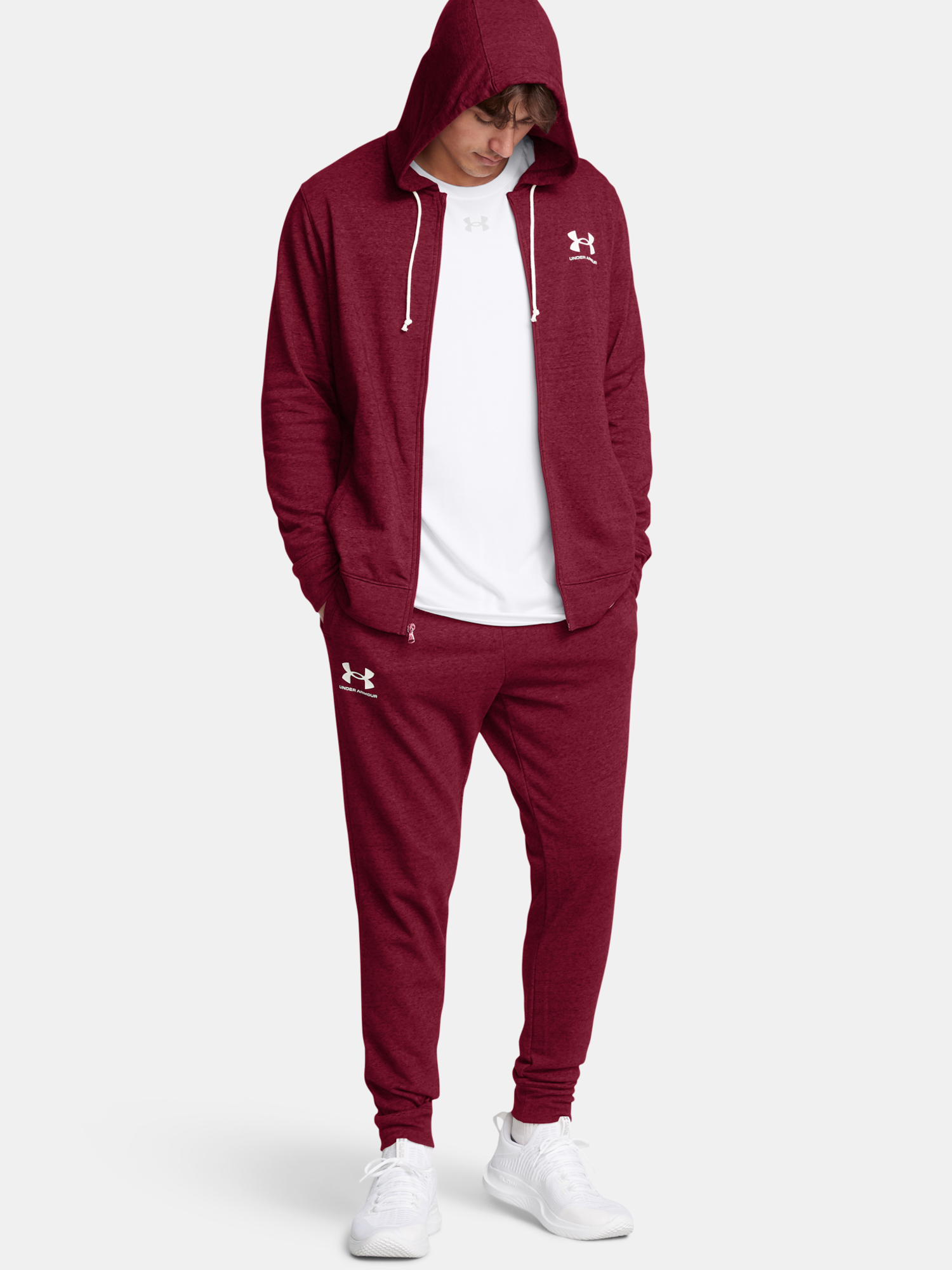 Men&#039;s sweatpants Under Armour UA Rival Terry Jogger-RED - Men&#039;s