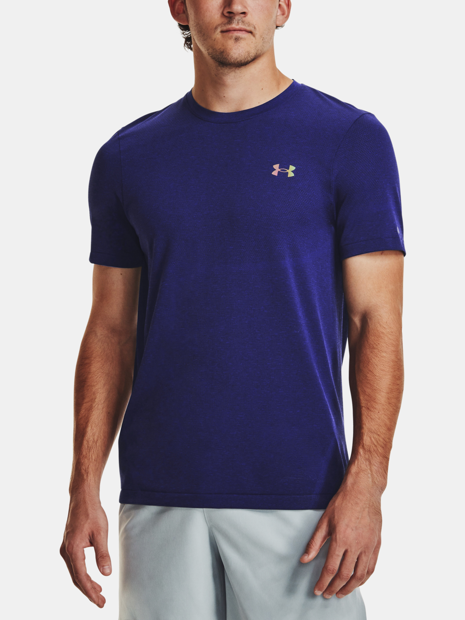 Under Armour T-Shirt UA Rush Seamless Legacy SS-BLU - Men